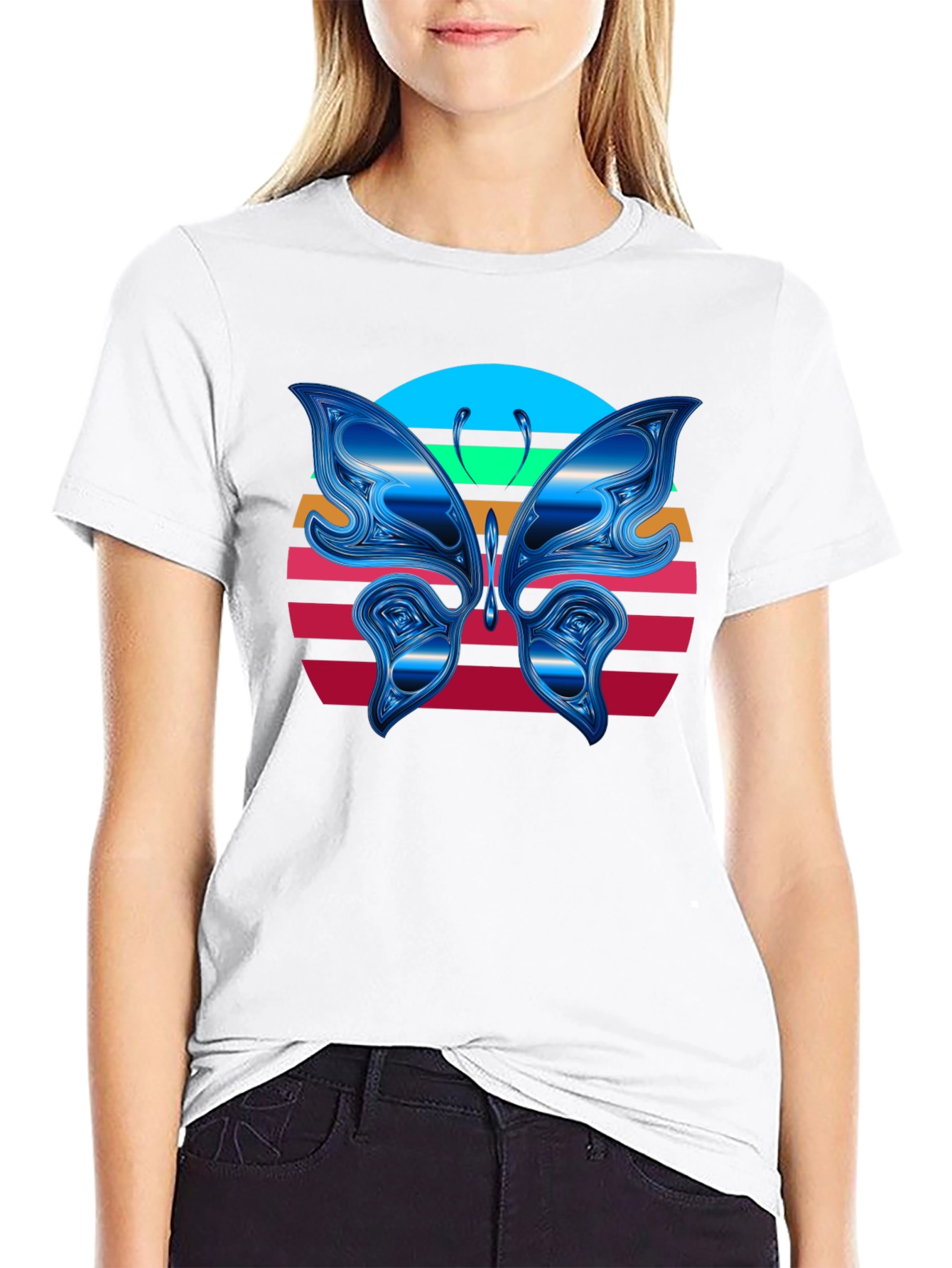 Butterfly Sunset Graphic Tee