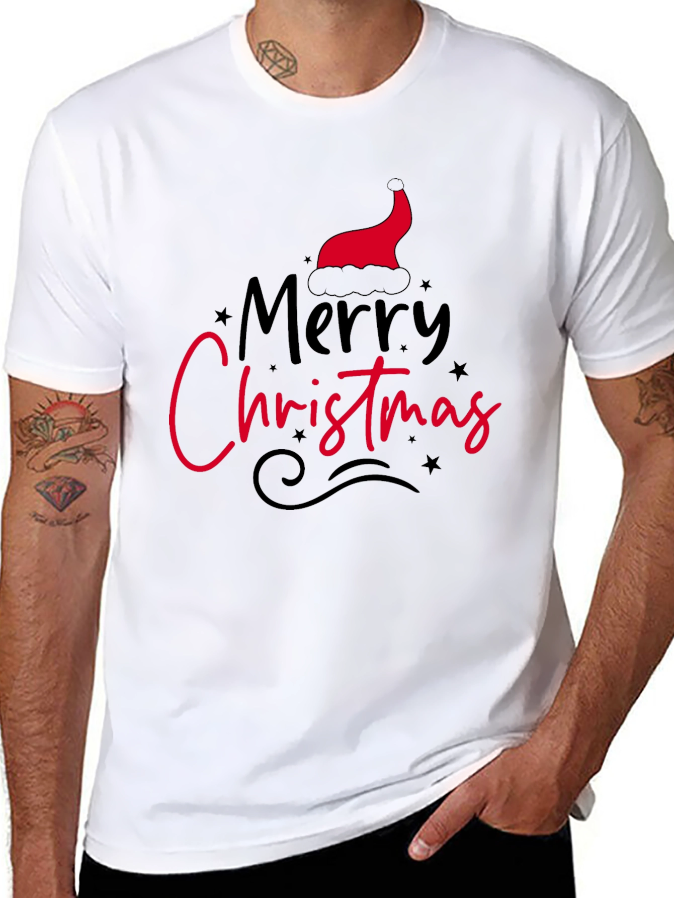Merry Christmas Graphic Tee - Holiday Style
