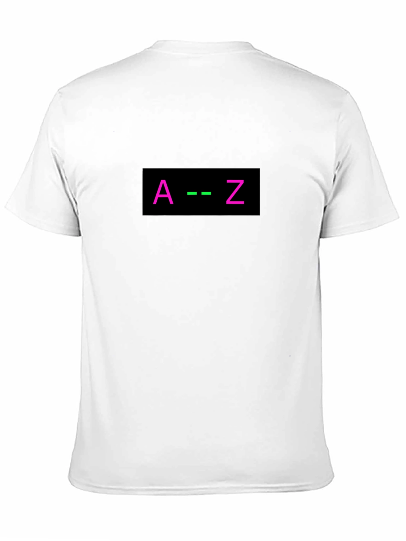 A to Z Graphic Tee - Black Cotton Blend