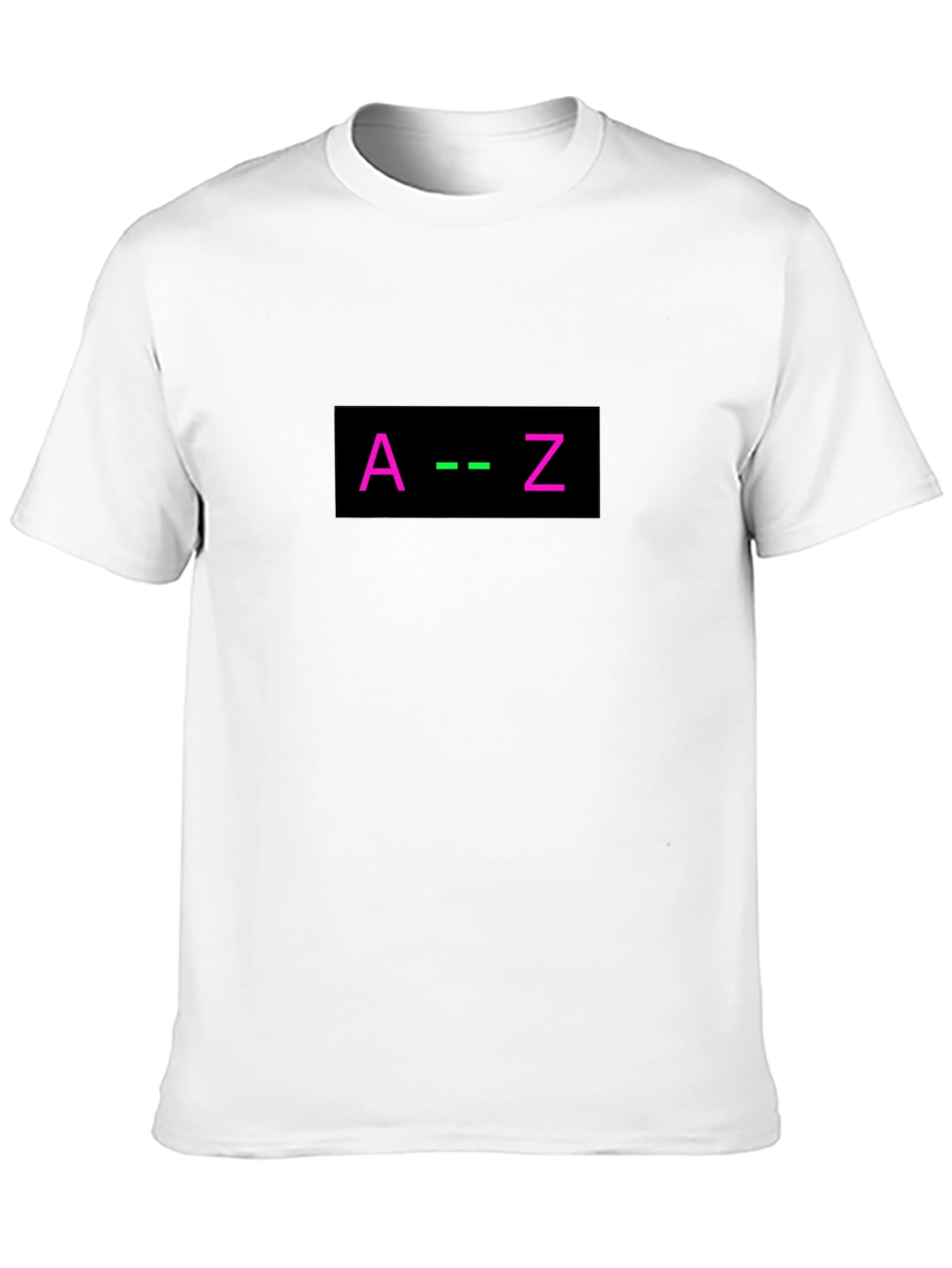 A to Z Graphic Tee - Black Cotton Blend
