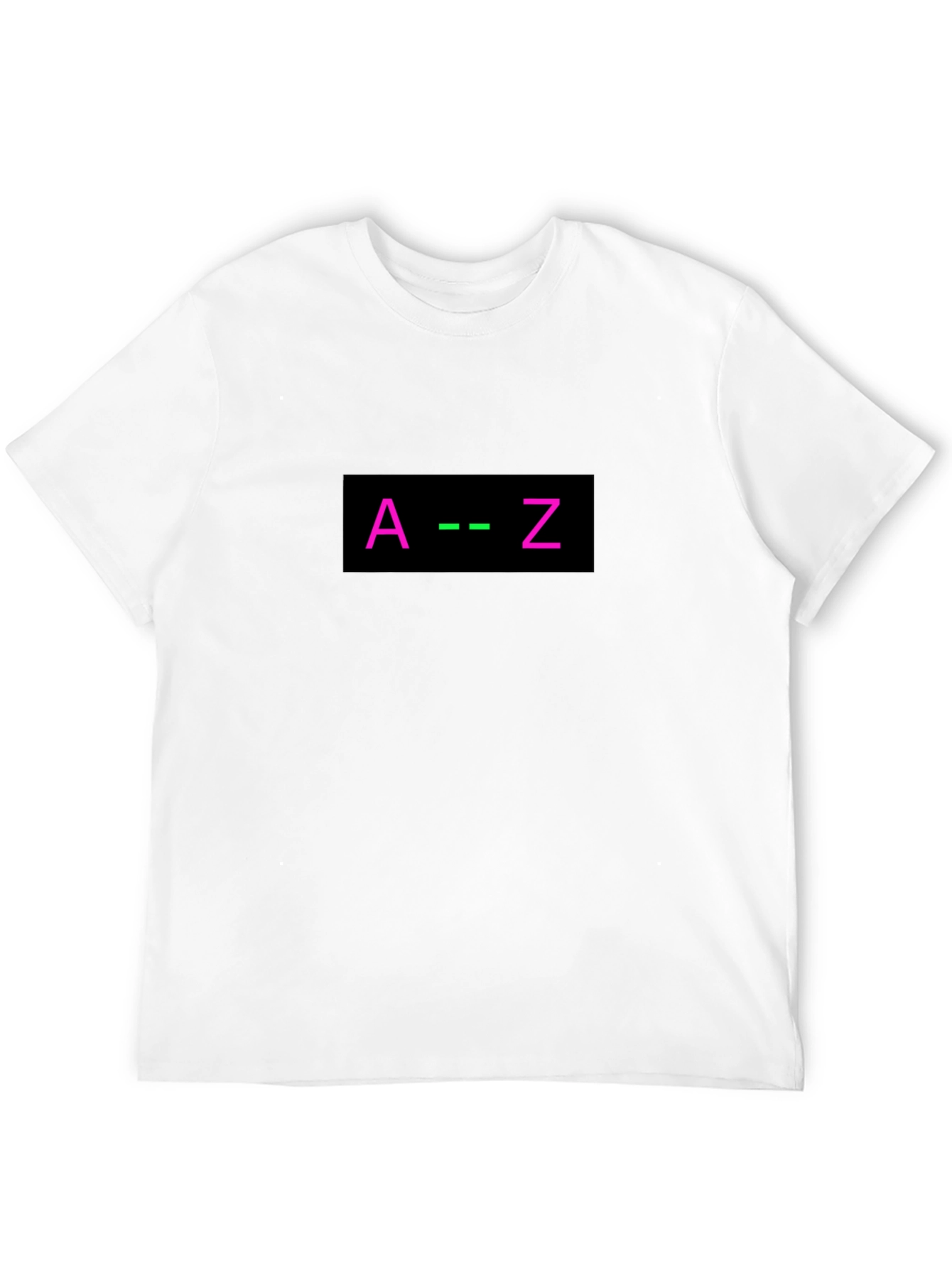 A to Z Graphic Tee - Black Cotton Blend