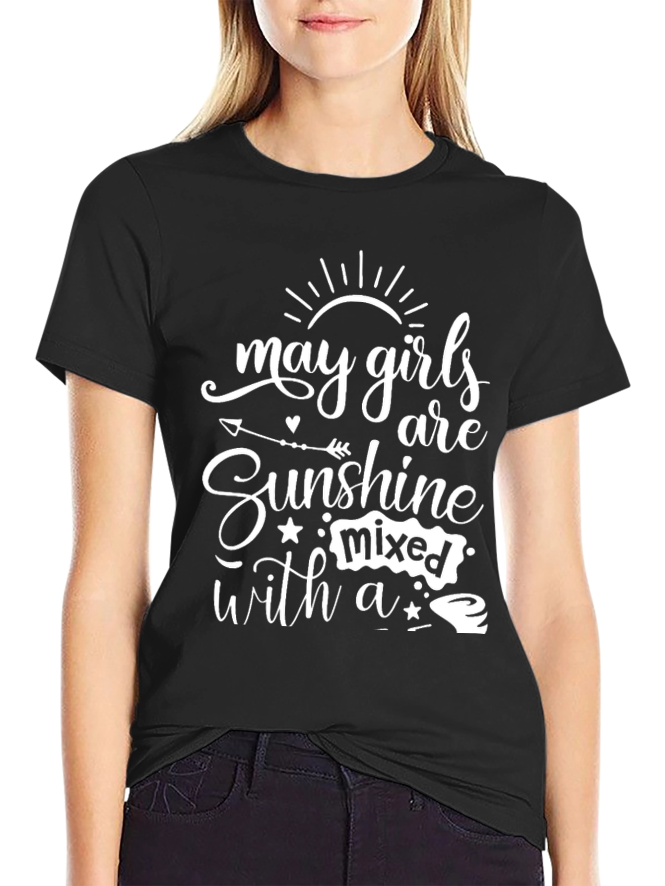May Girls Sunshine Mixed With T-Shirt