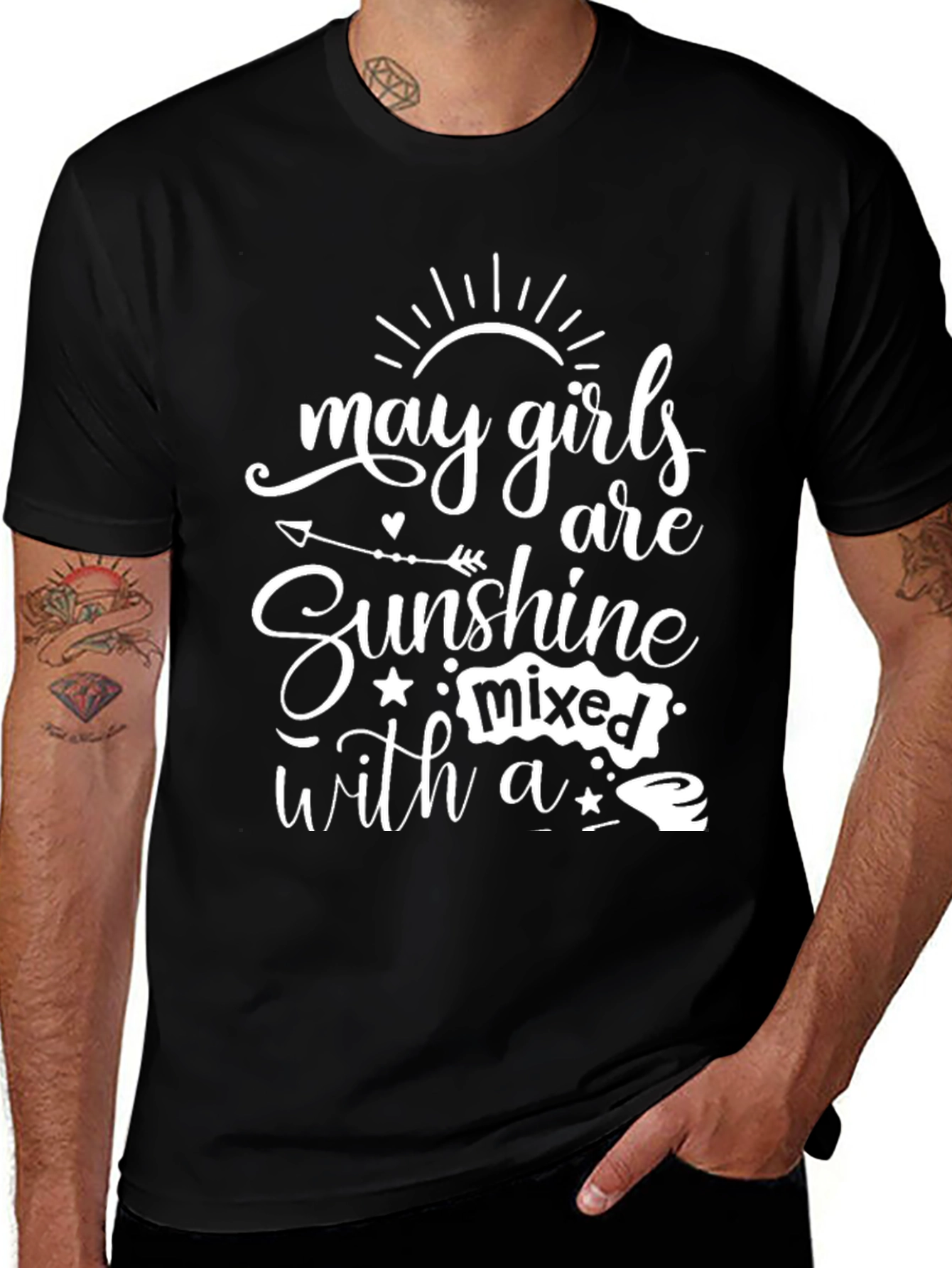 May Girls Sunshine Mixed With T-Shirt