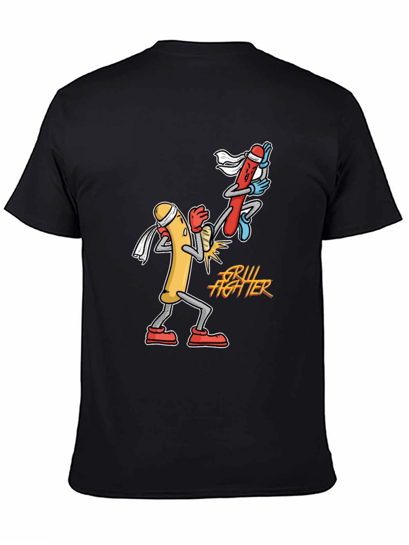 Grill Fighter T-Shirt: Hot Dog Martial Arts!