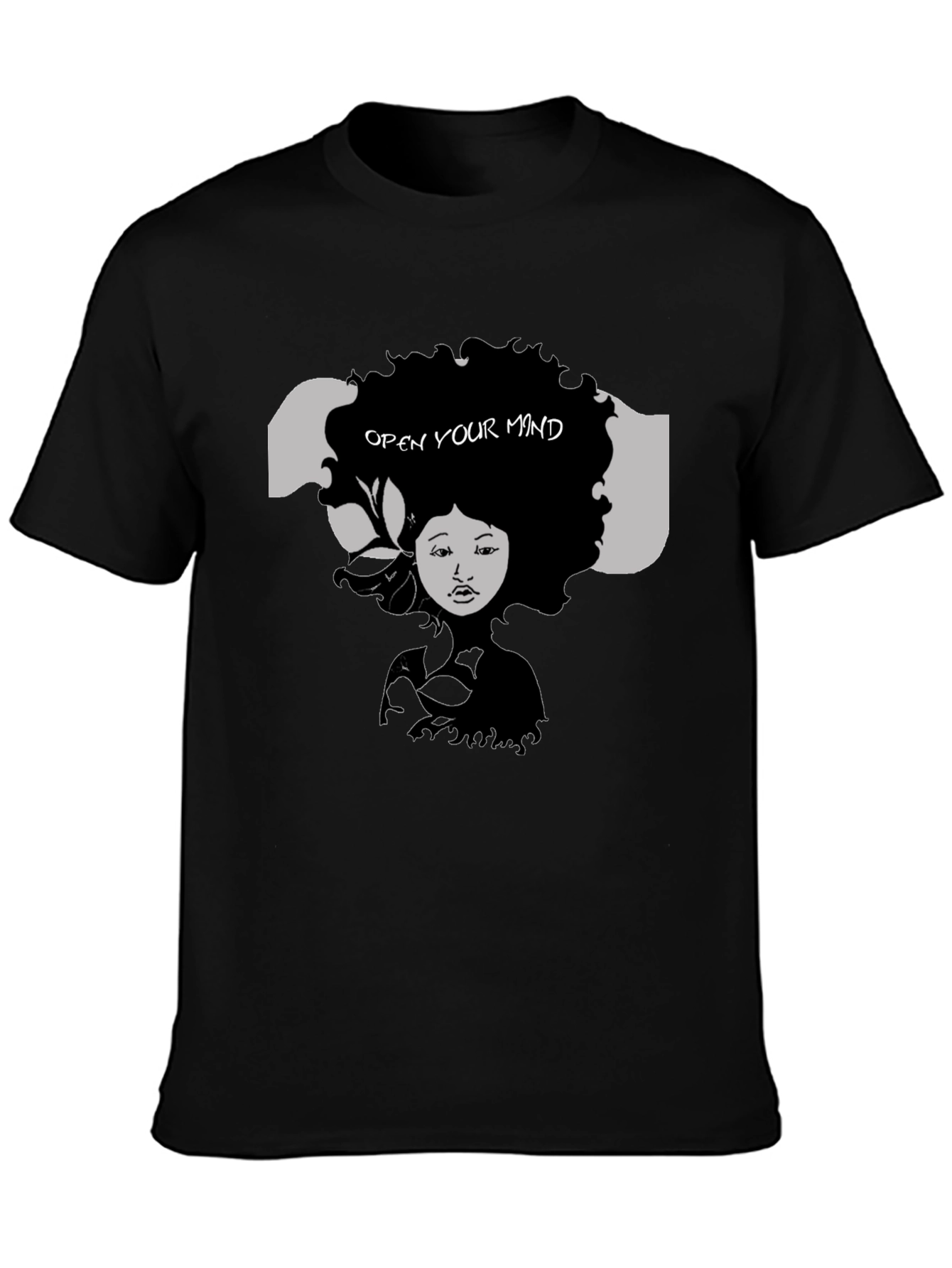 Open Your Mind Graphic Tee - Black Unisex T-Shirt
