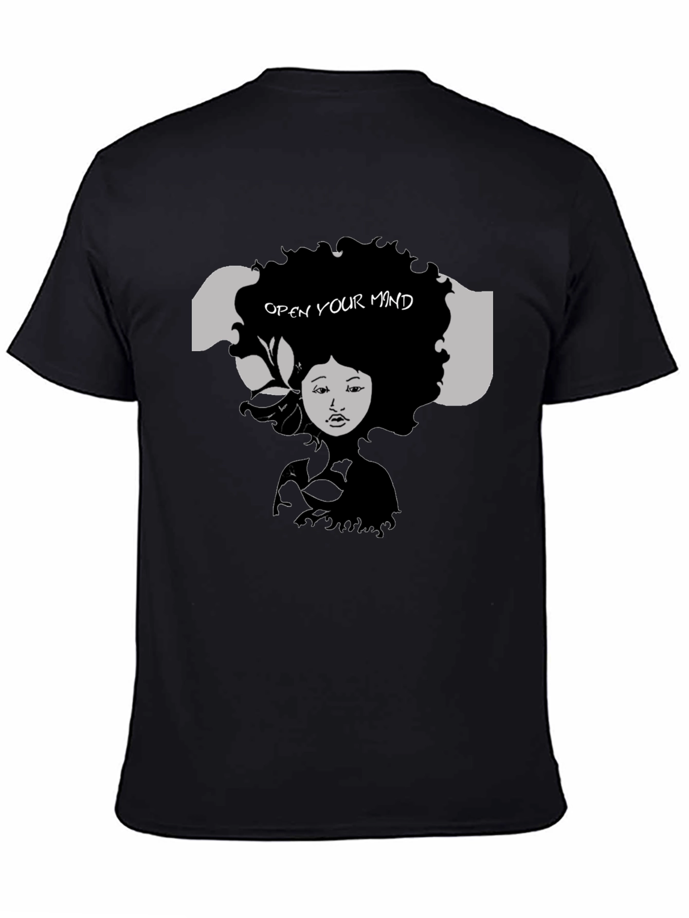 Open Your Mind Graphic Tee - Black Unisex T-Shirt