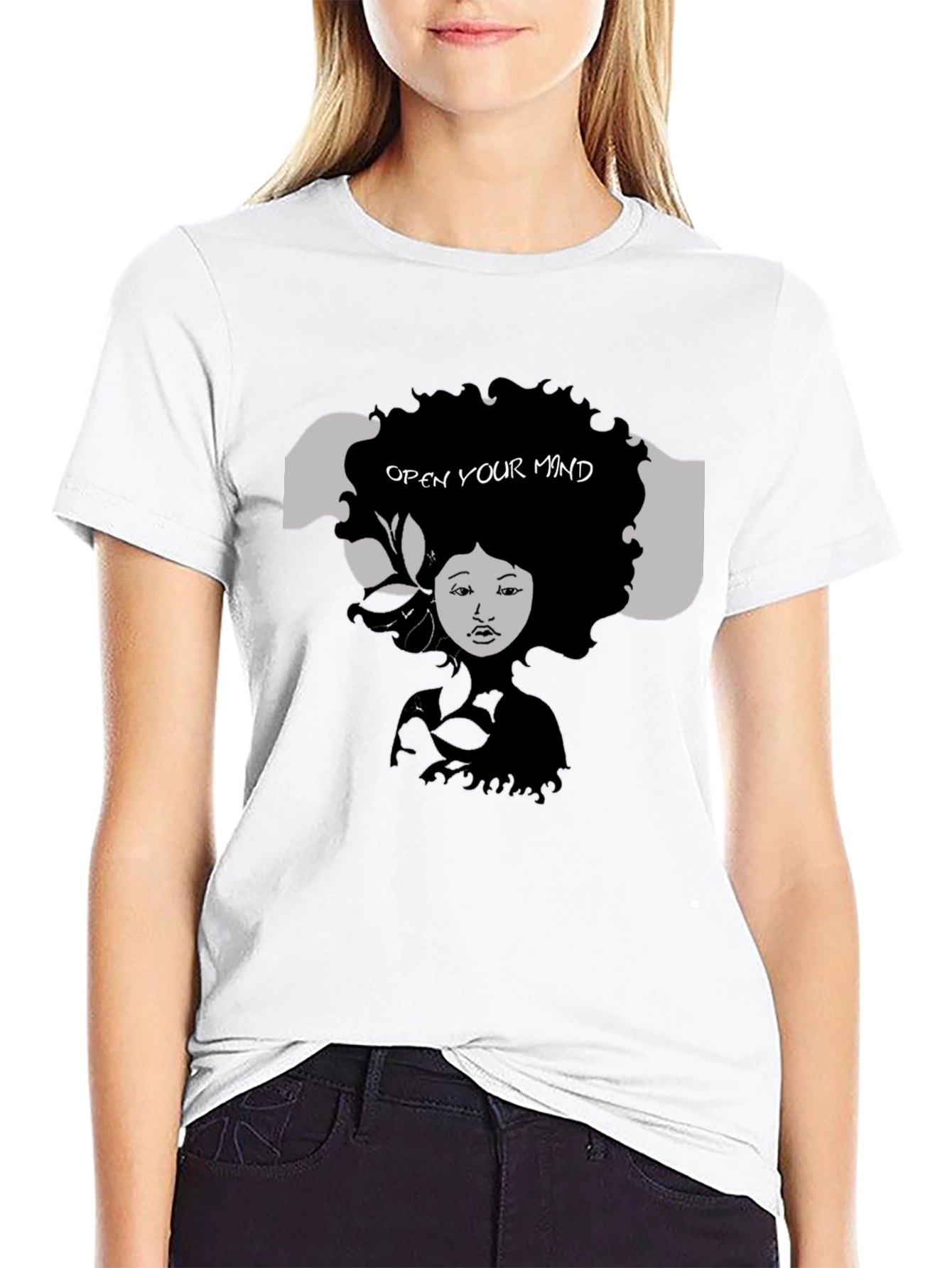 Open Your Mind Graphic Tee - Black Unisex T-Shirt