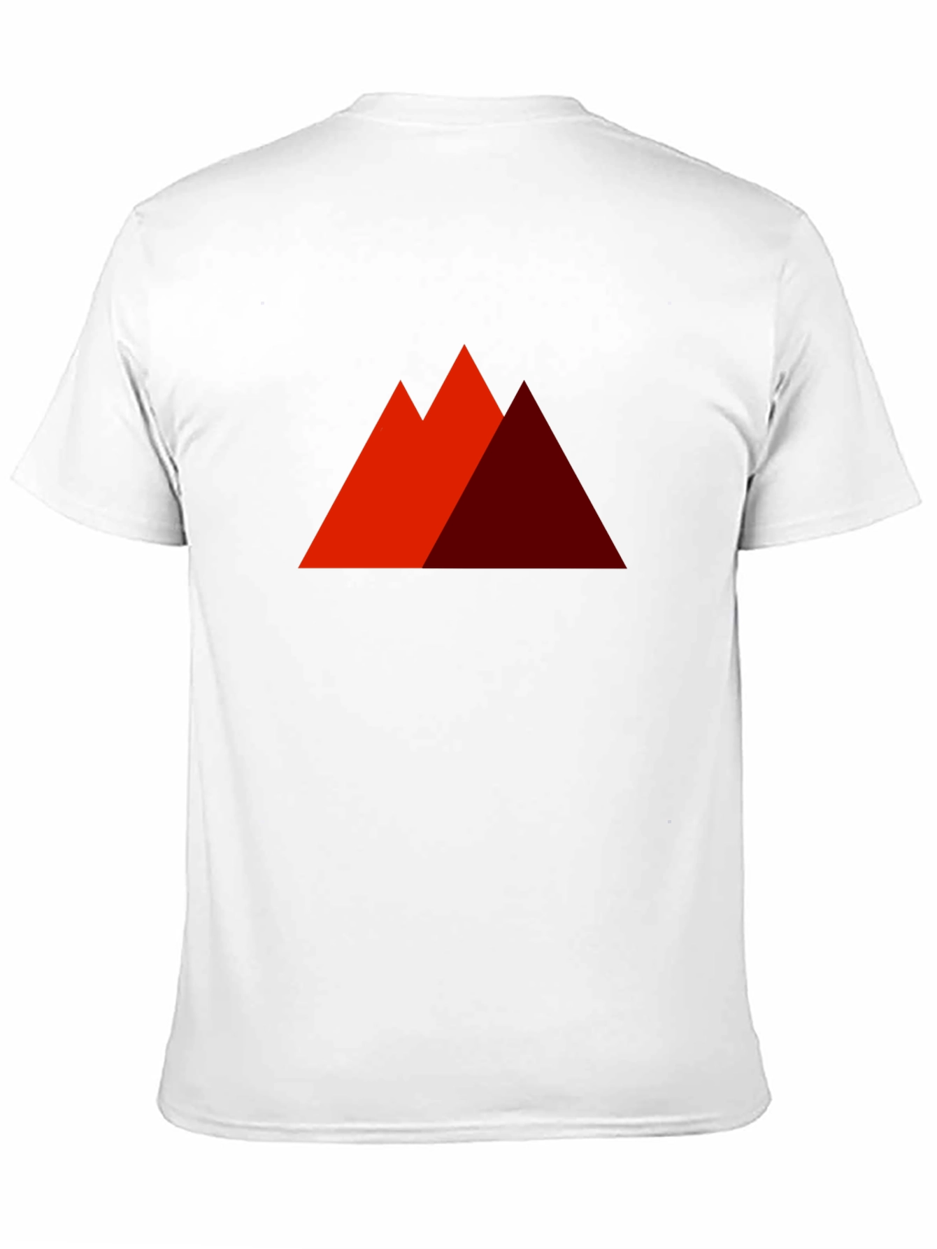 Geometric Mountain Graphic Tee - Modern Casual Shirt