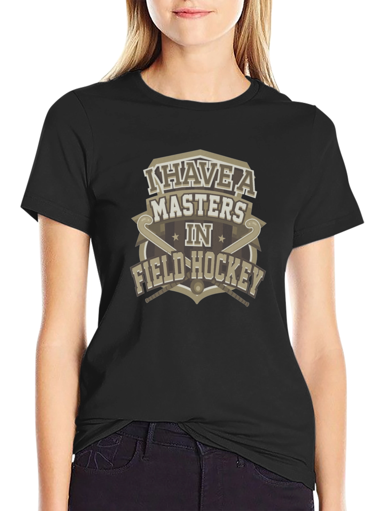 Masters in Field Hockey Black T-Shirt