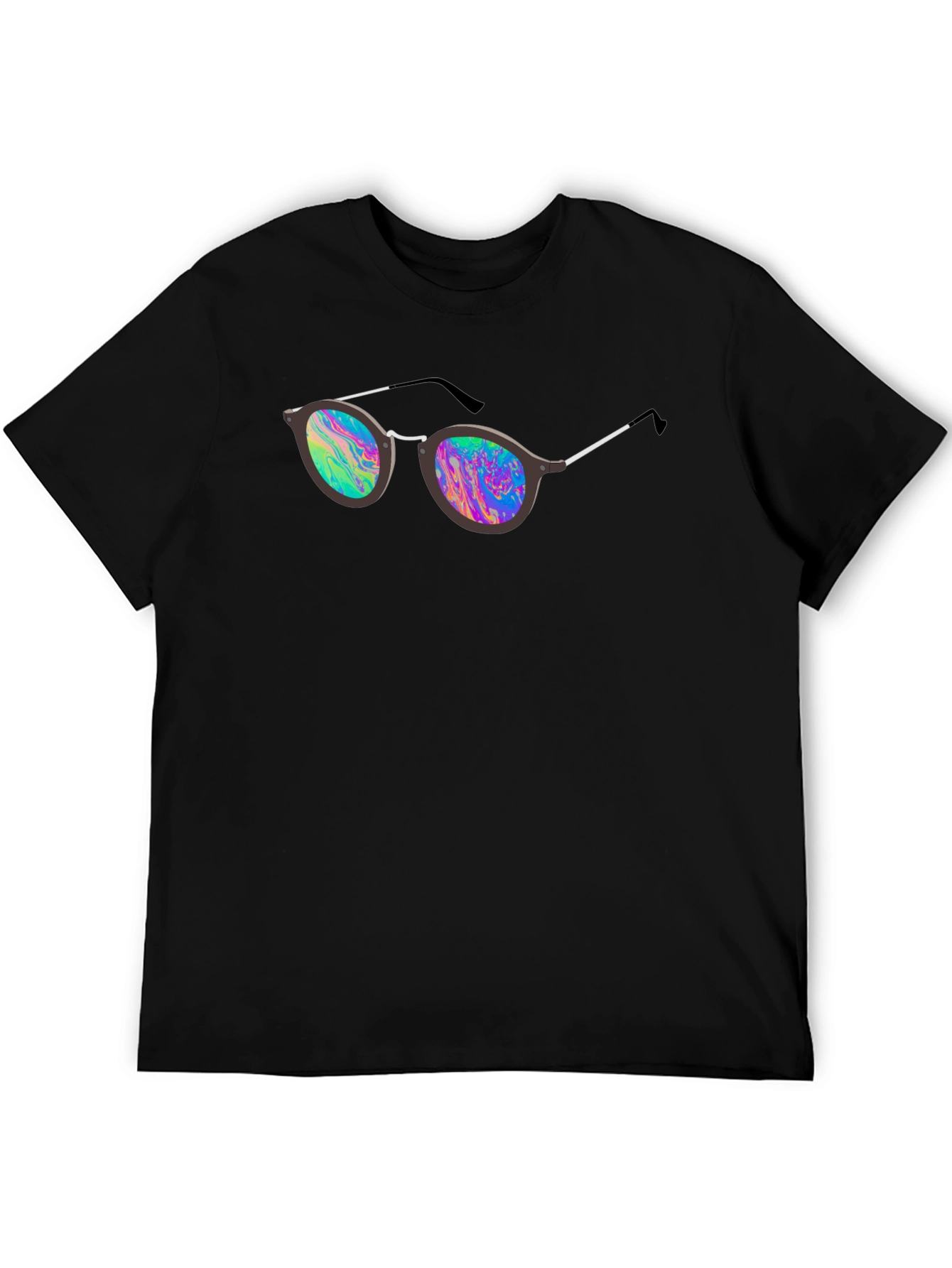 Retro Sunglasses Graphic Tee - Mens Black T-Shirt