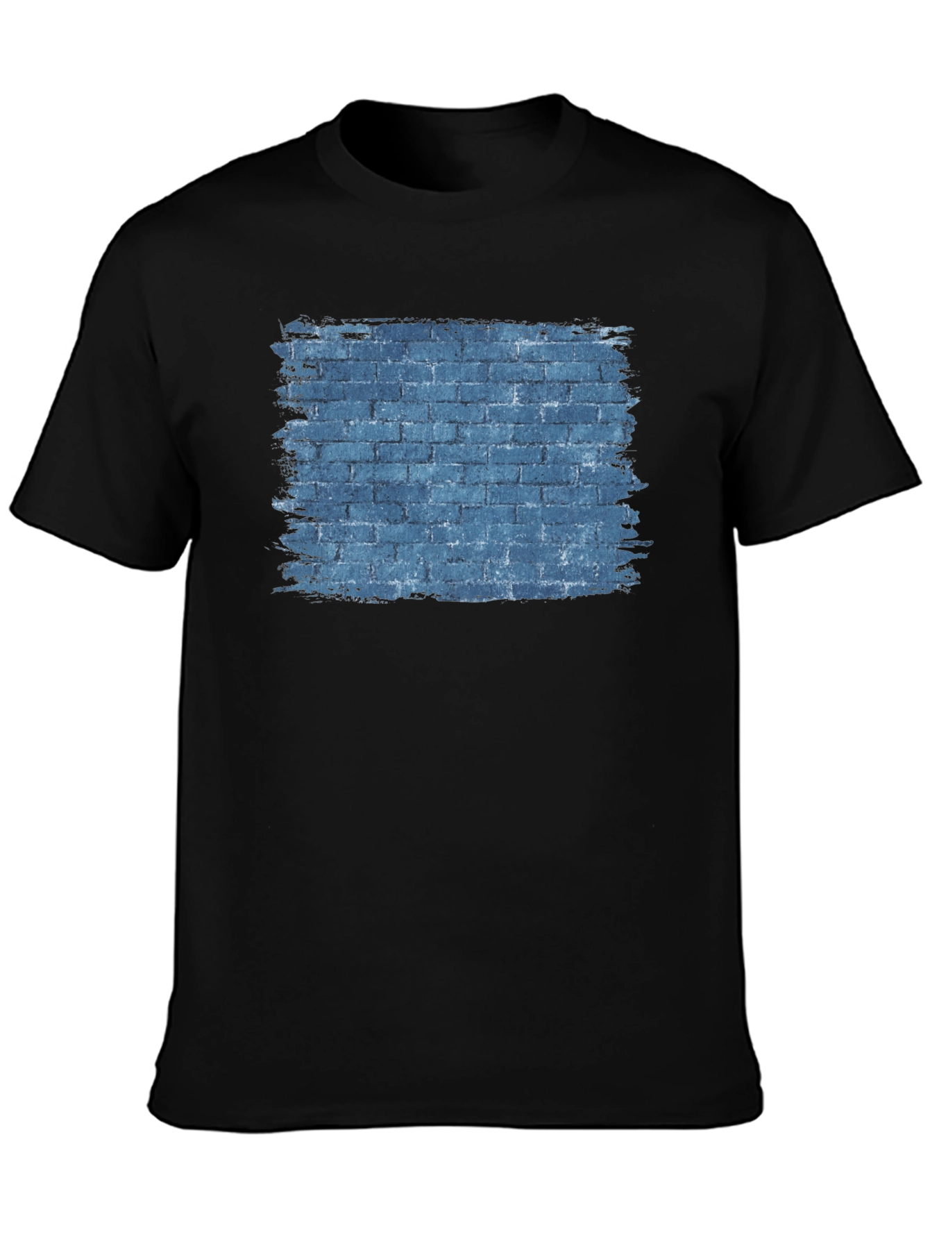 Brick Wall Graphic Tee - Mens Black T-Shirt