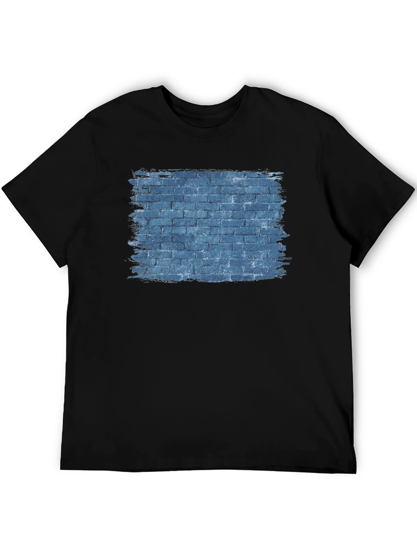 Brick Wall Graphic Tee - Mens Black T-Shirt