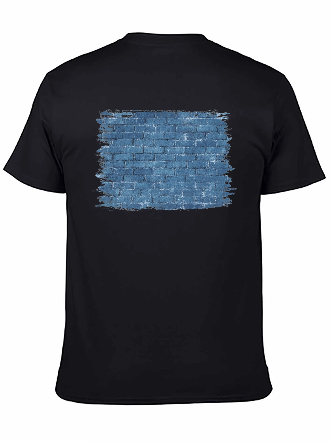 Brick Wall Graphic Tee - Mens Black T-Shirt
