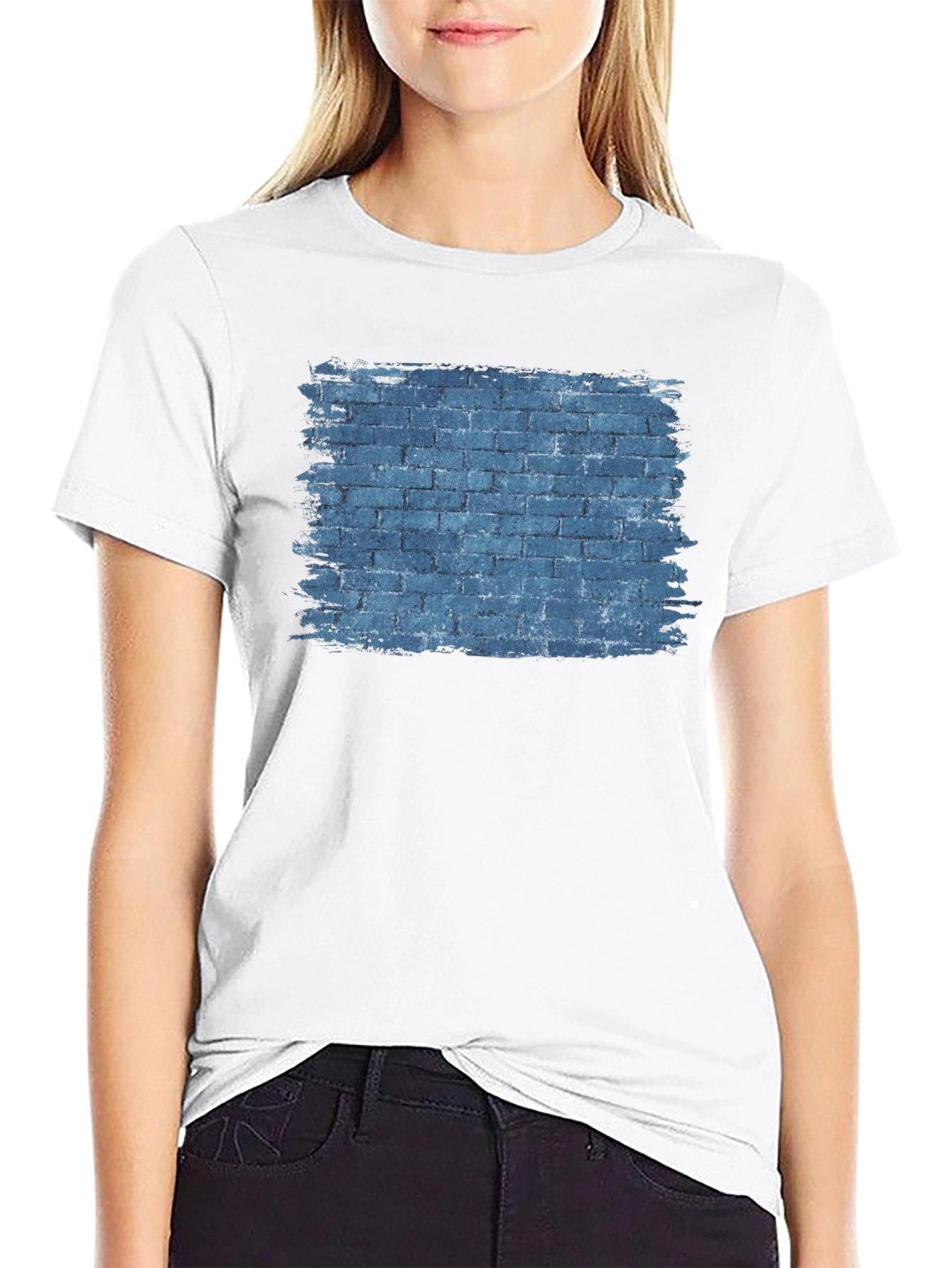 Brick Wall Graphic Tee - Mens Black T-Shirt