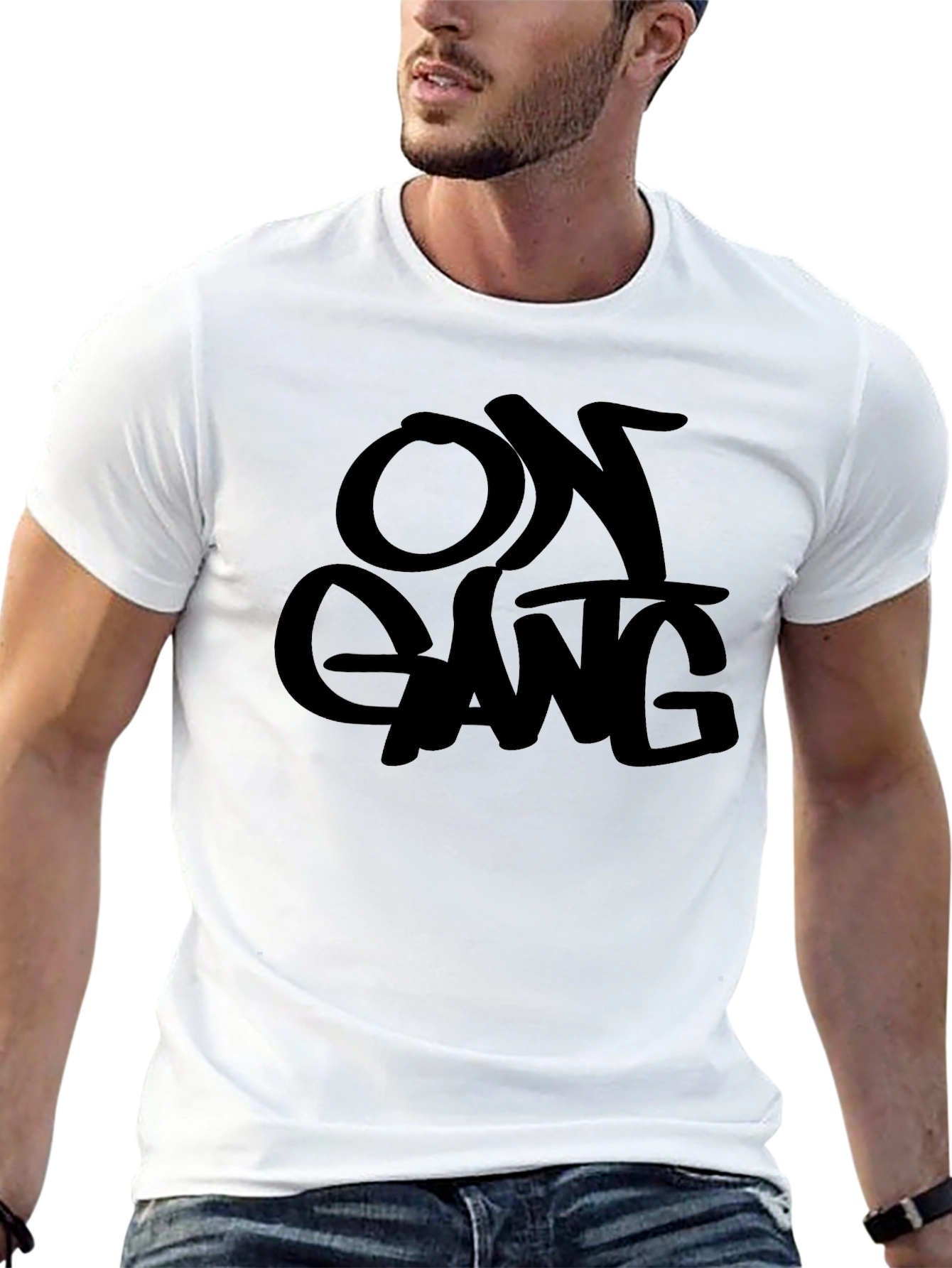 On Gang Graphic T-Shirt - Black