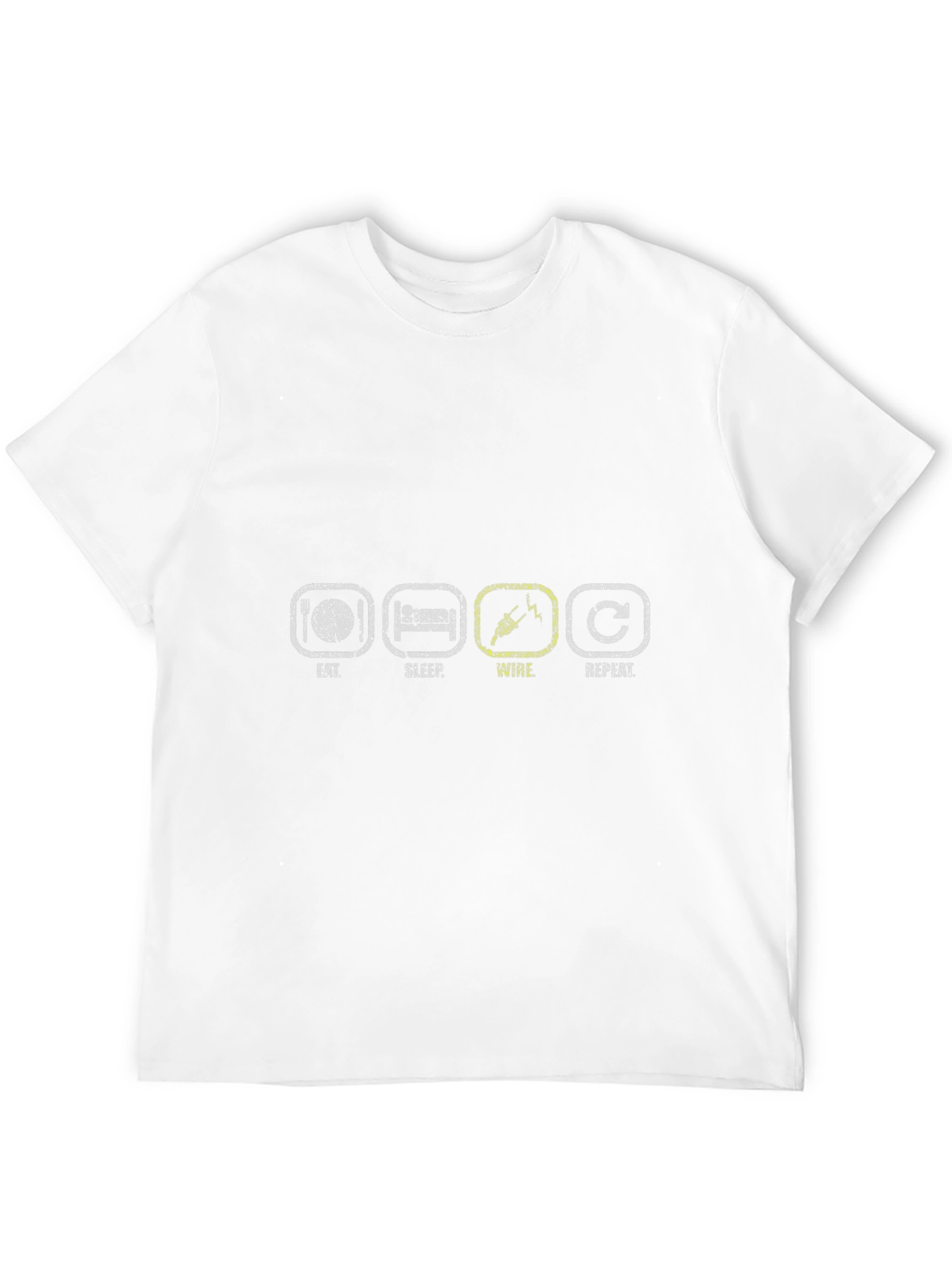 Eat Sleep Wire Repeat T-Shirt - Electrician Humor