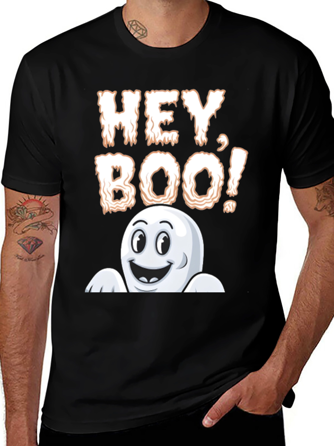 Hey Boo! Halloween Ghost T-Shirt