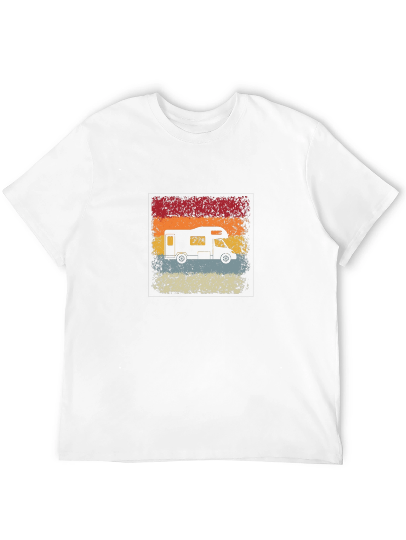 Retro RV Camper Graphic T-Shirt - Black
