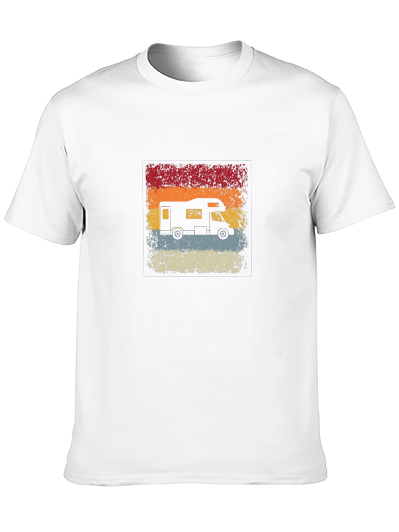 Retro RV Camper Graphic T-Shirt - Black