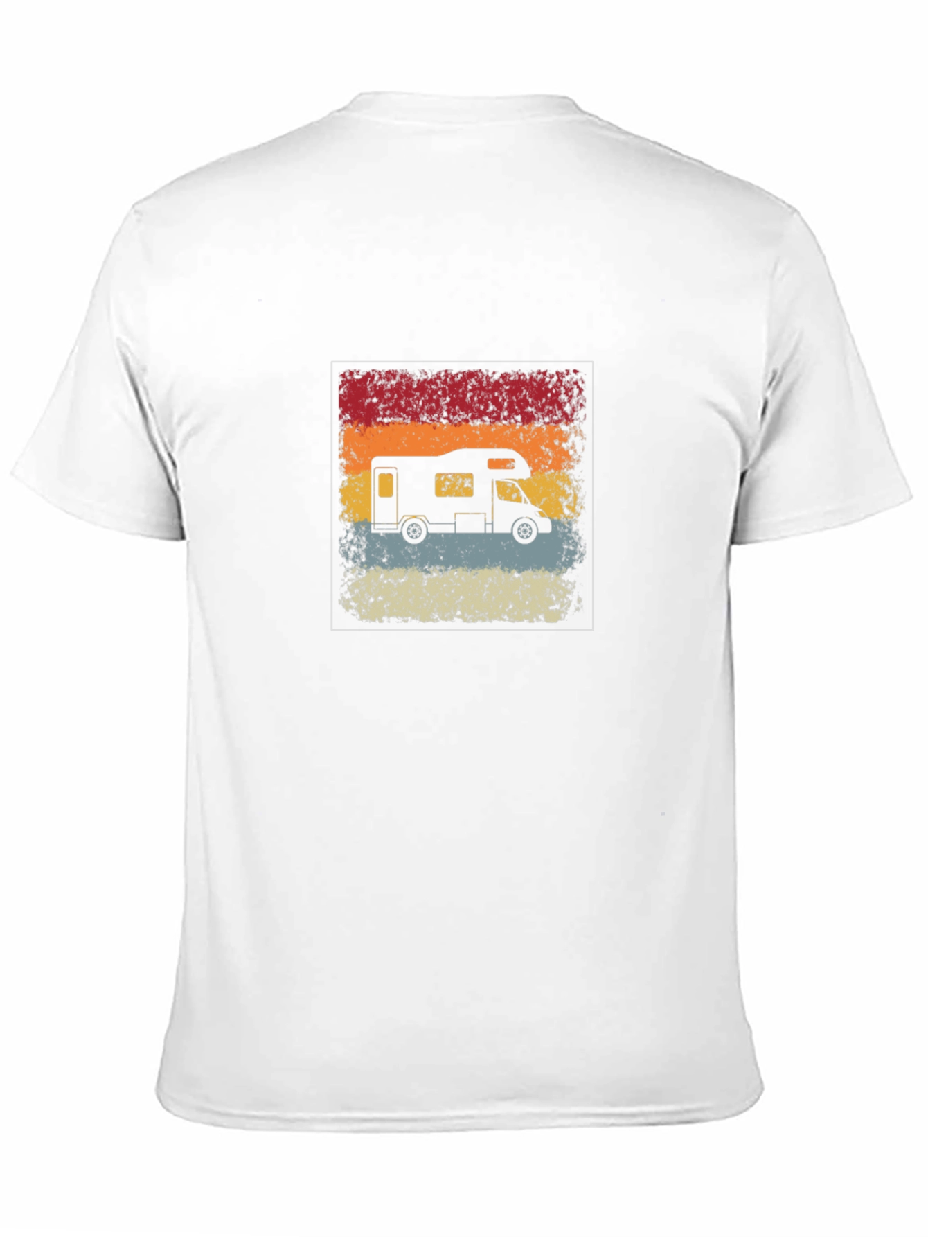 Retro RV Camper Graphic T-Shirt - Black
