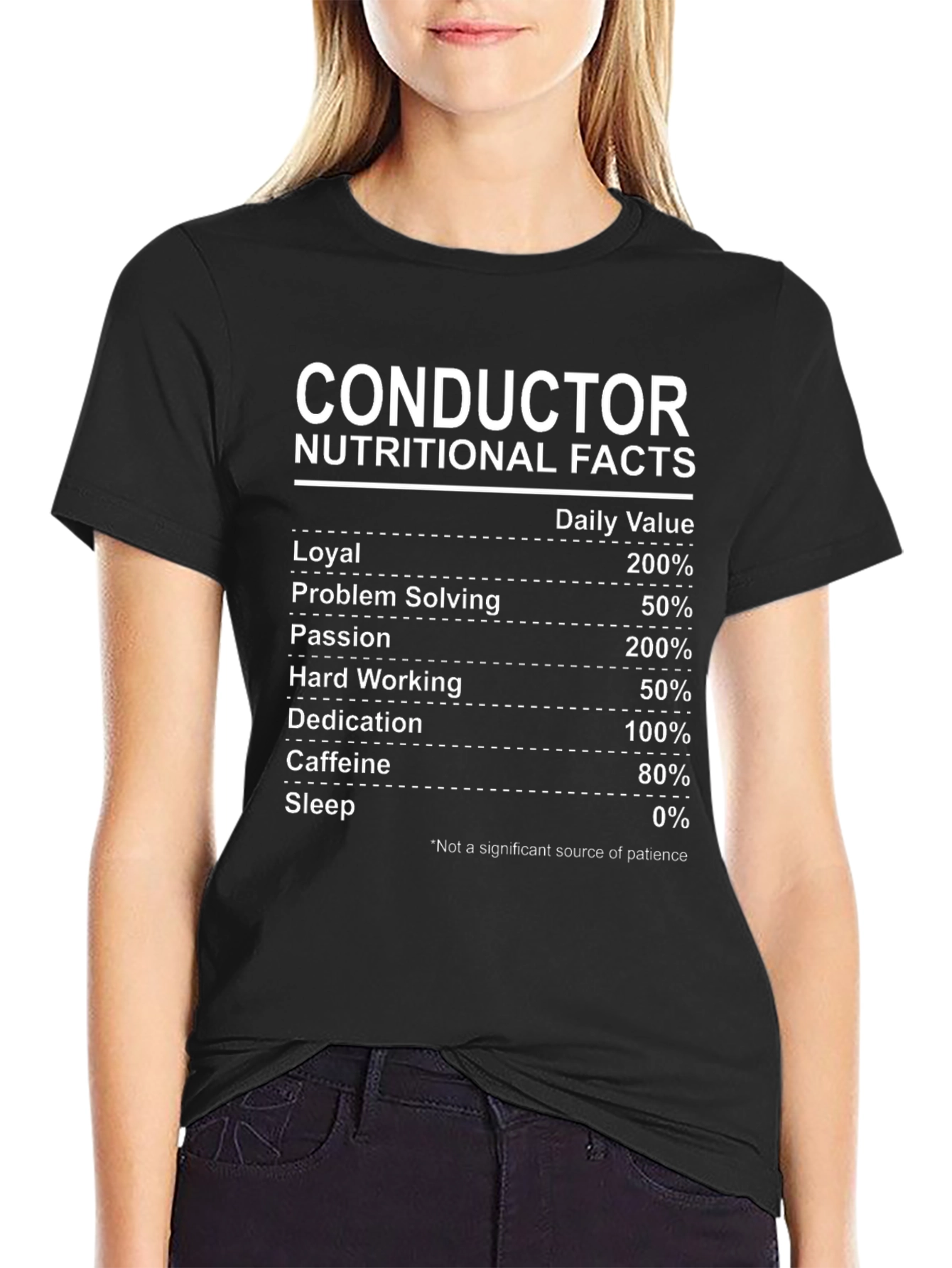 Conductor Nutritional Facts Graphic Tee