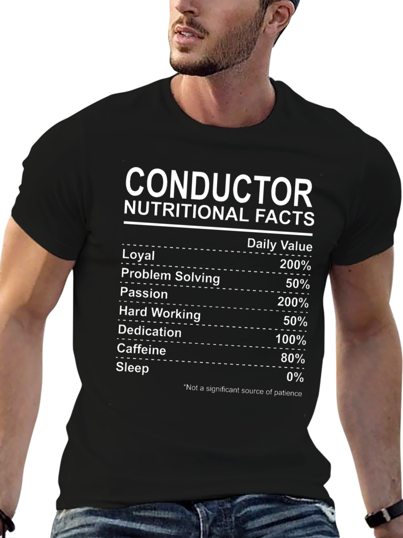 Conductor Nutritional Facts Graphic Tee