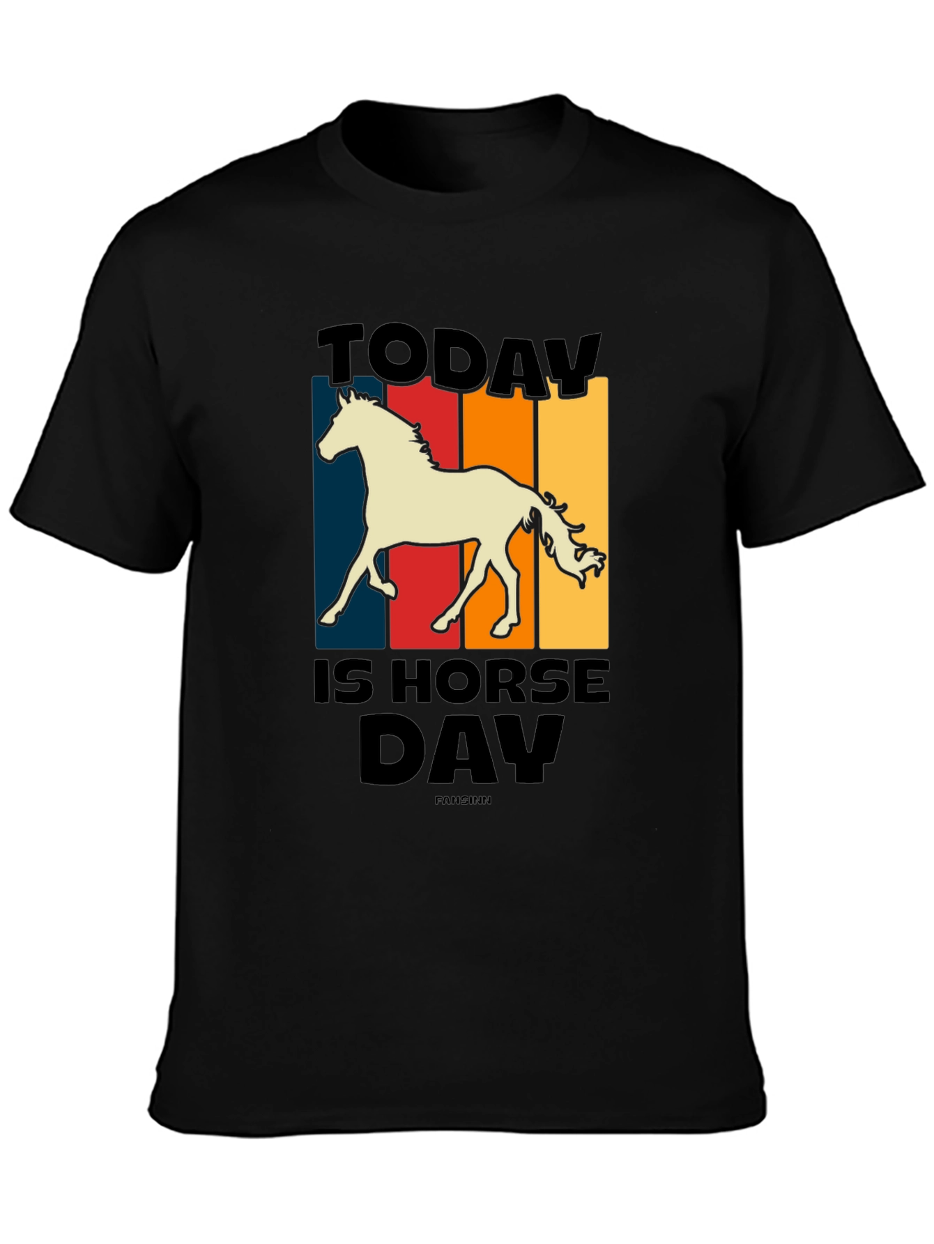 Today Is Horse Day Retro Graphic Tee