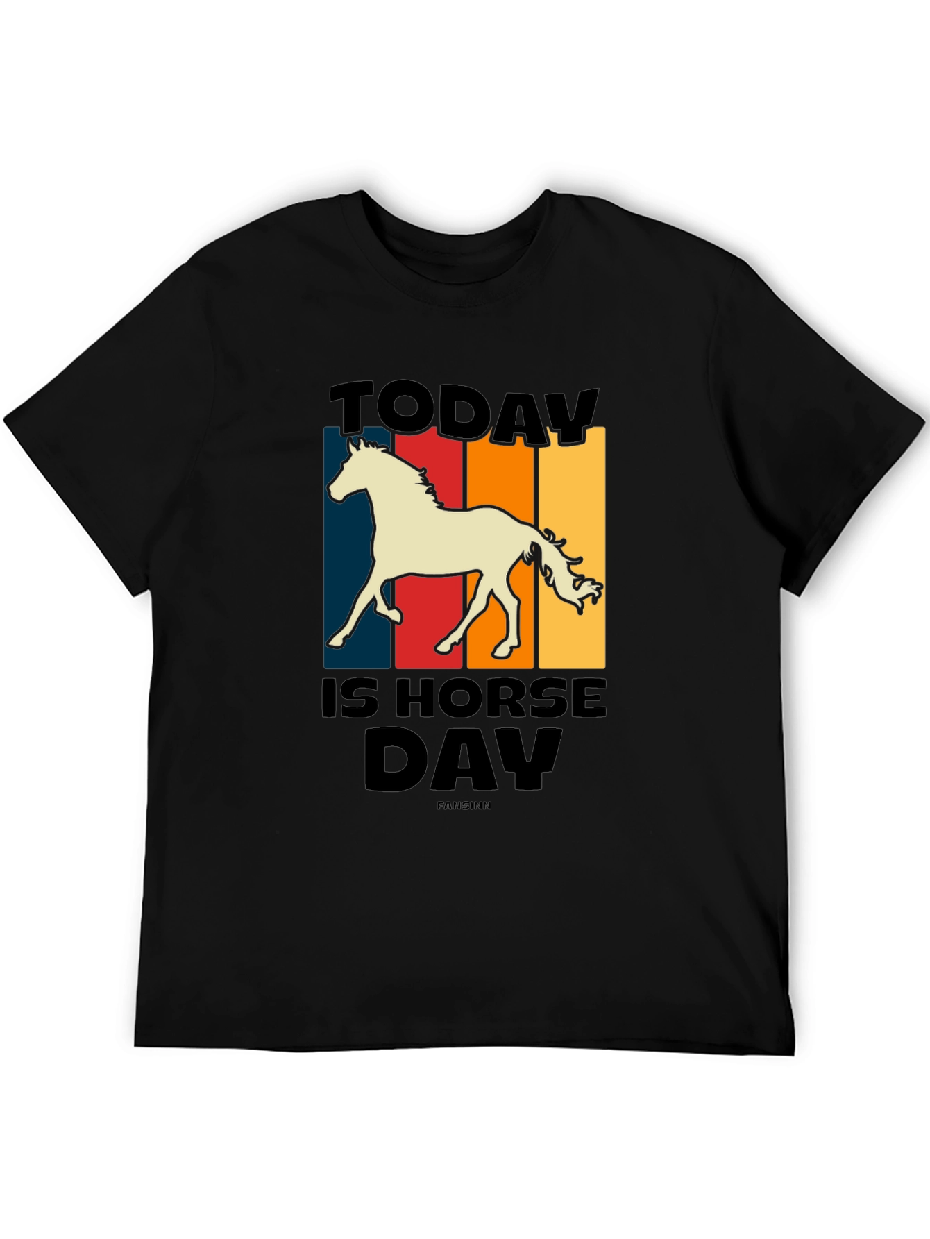 Today Is Horse Day Retro Graphic Tee