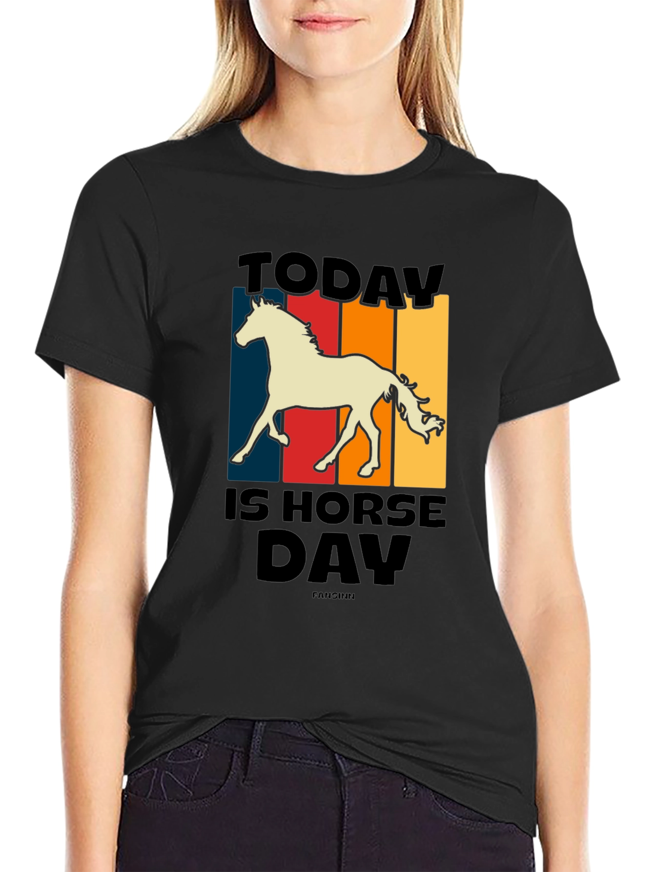 Today Is Horse Day Retro Graphic Tee
