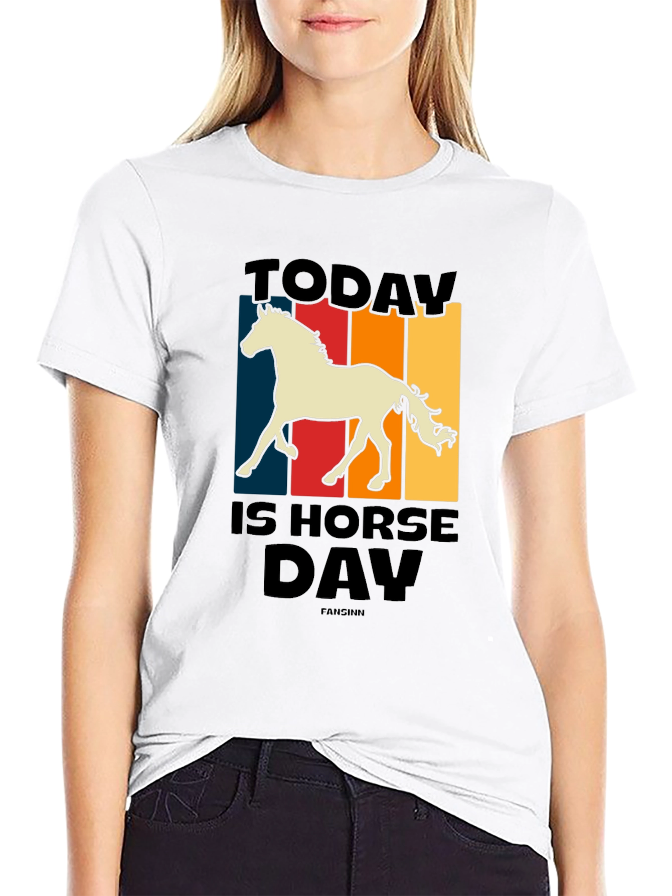 Today Is Horse Day Retro Graphic Tee
