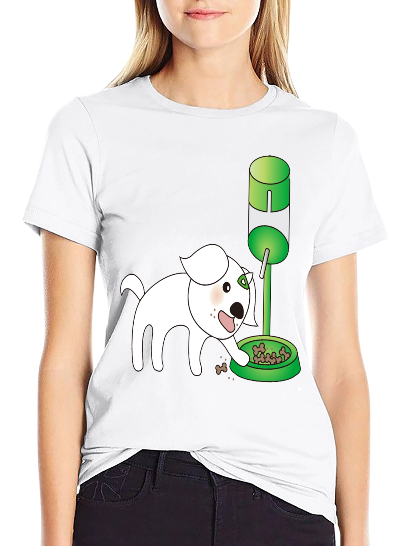 Dog Cartoon Graphic T-Shirt