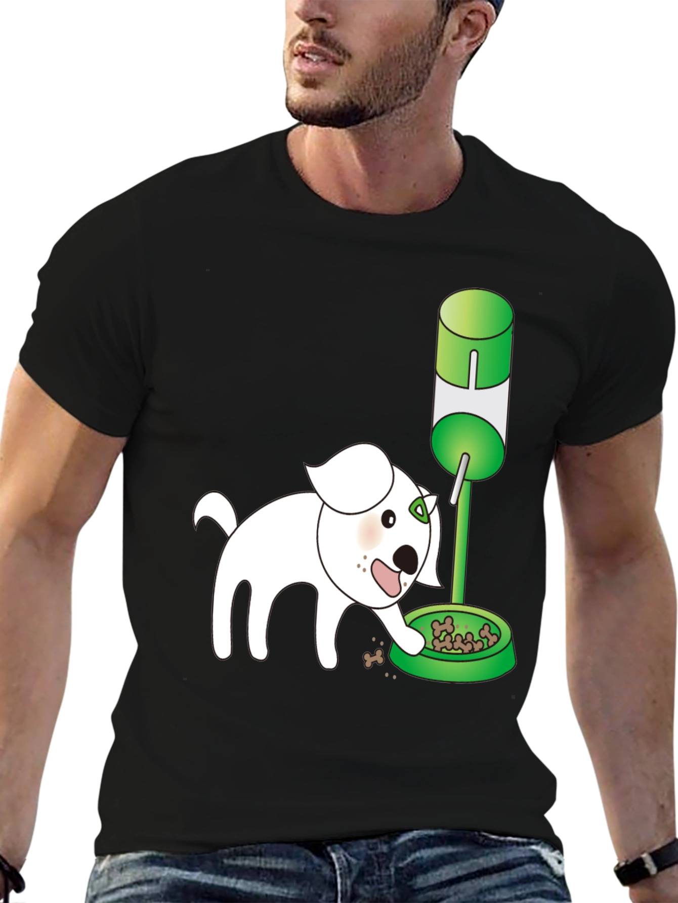 Dog Cartoon Graphic T-Shirt