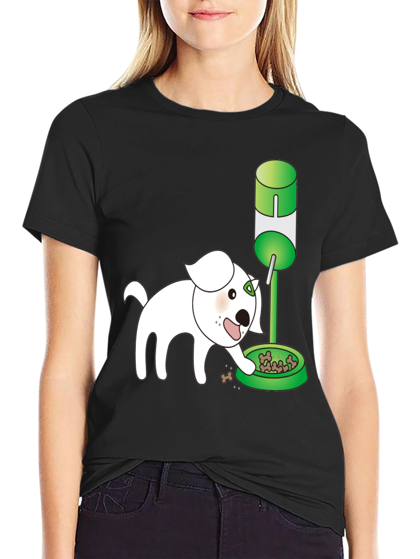 Dog Cartoon Graphic T-Shirt