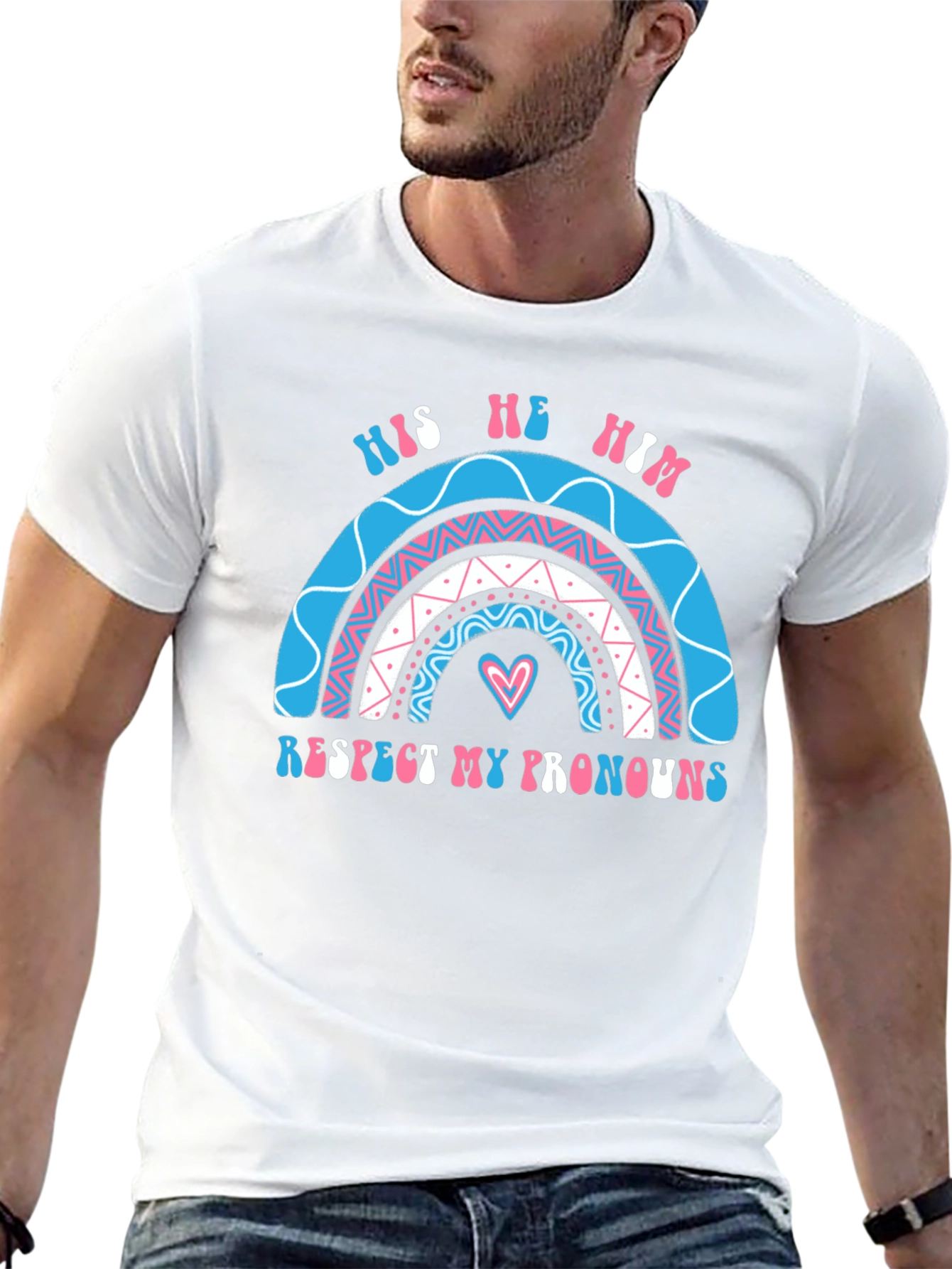 Respect My Pronouns T-Shirt - LGBTQ+ Pride