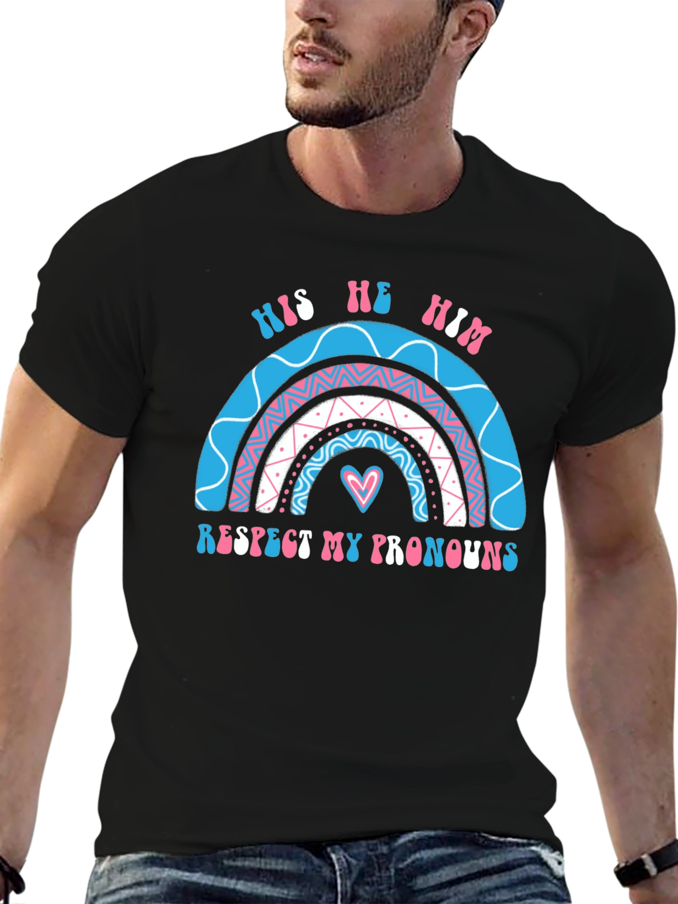 Respect My Pronouns T-Shirt - LGBTQ+ Pride