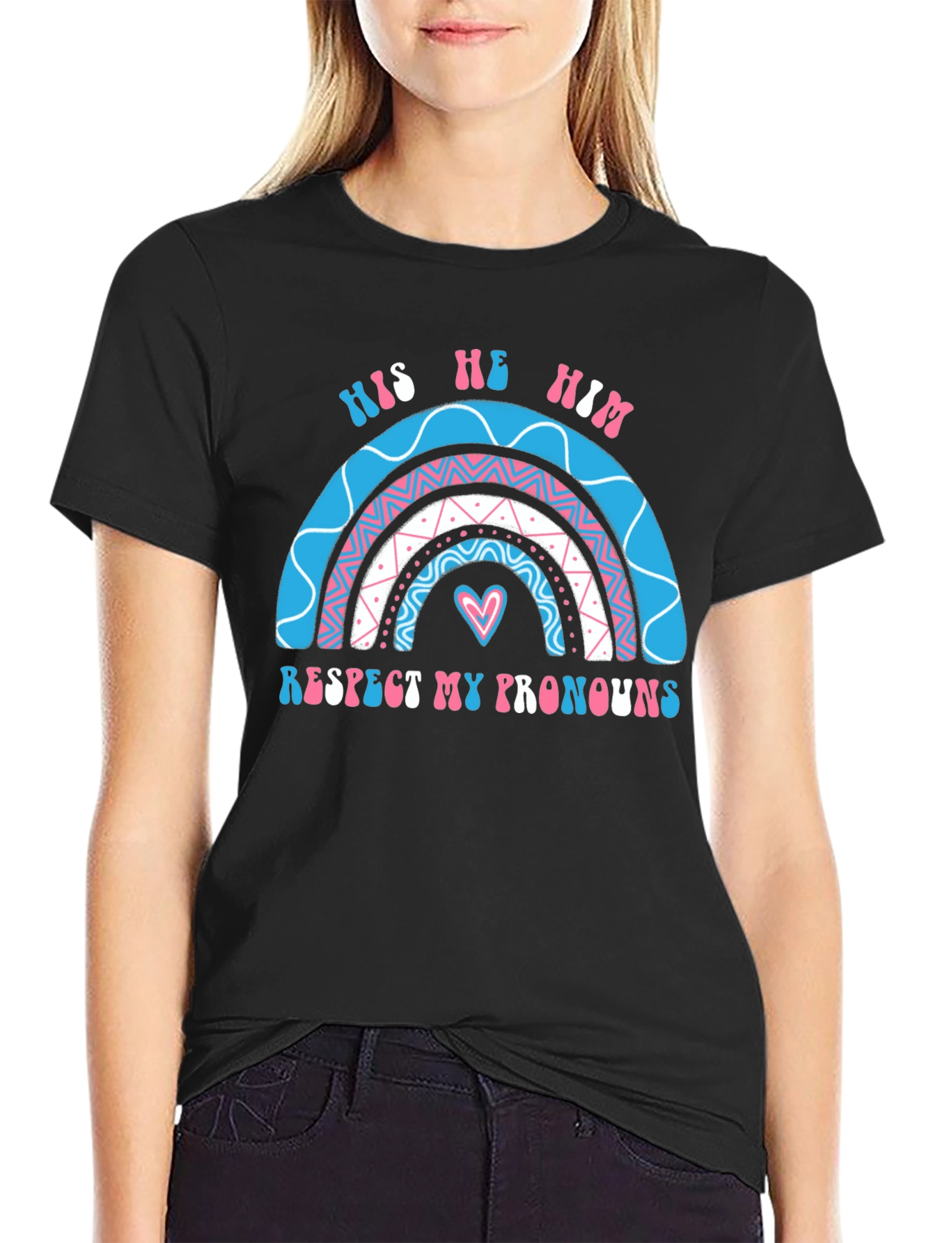 Respect My Pronouns T-Shirt - LGBTQ+ Pride