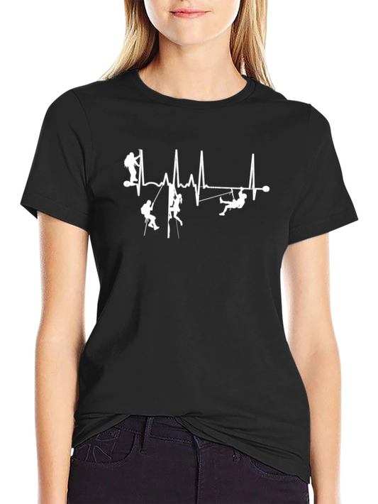 Climbing Heartbeat Graphic Tee