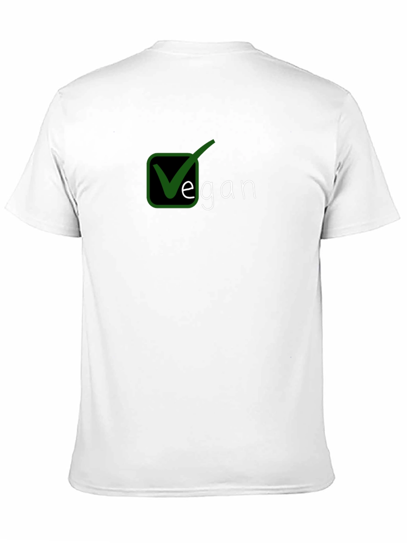 Vegan Checkmark T-Shirt - Black
