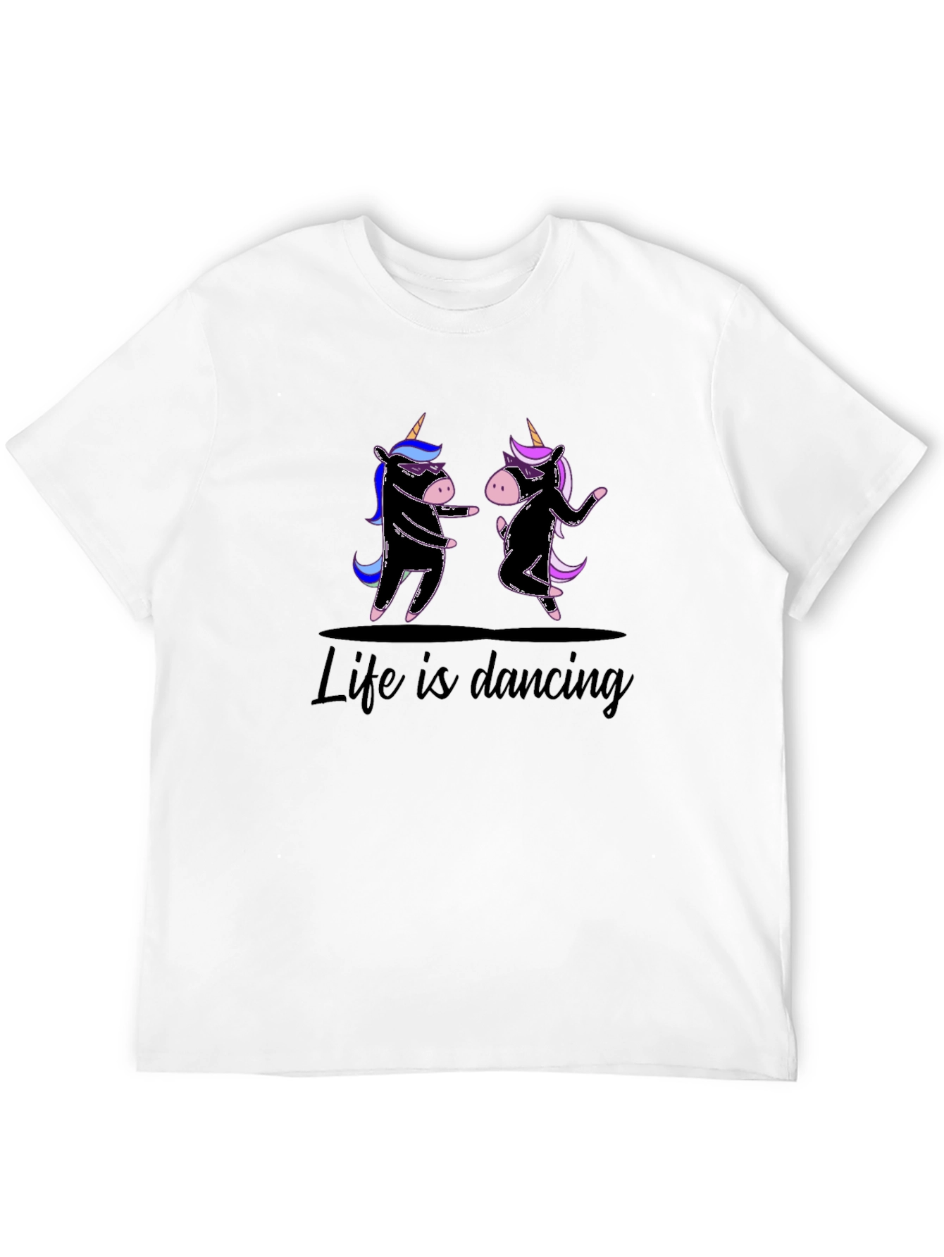 Life is Dancing Unicorn Graphic Tee