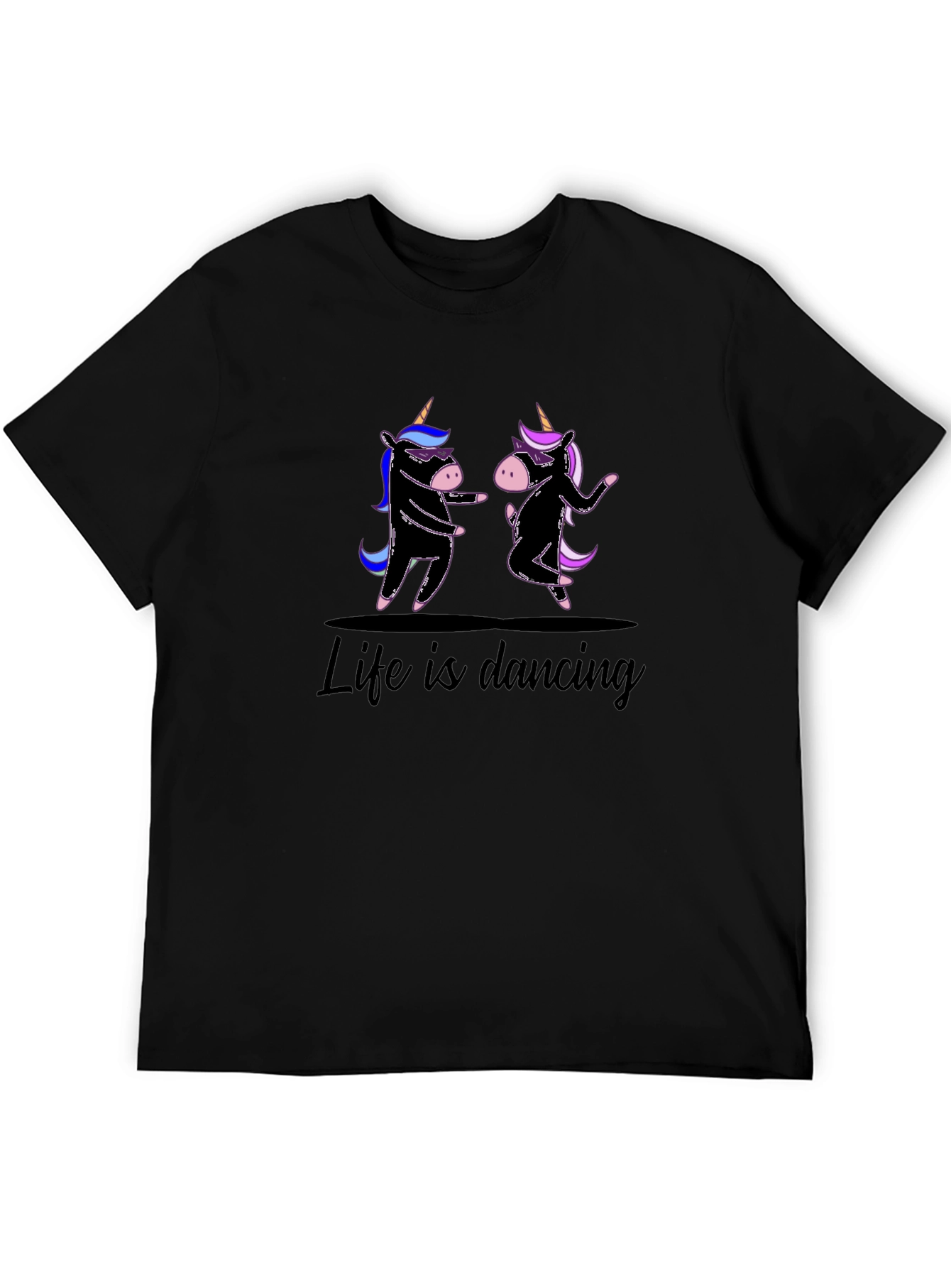 Life is Dancing Unicorn Graphic Tee