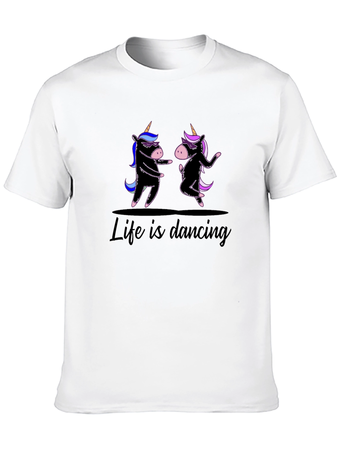 Life is Dancing Unicorn Graphic Tee
