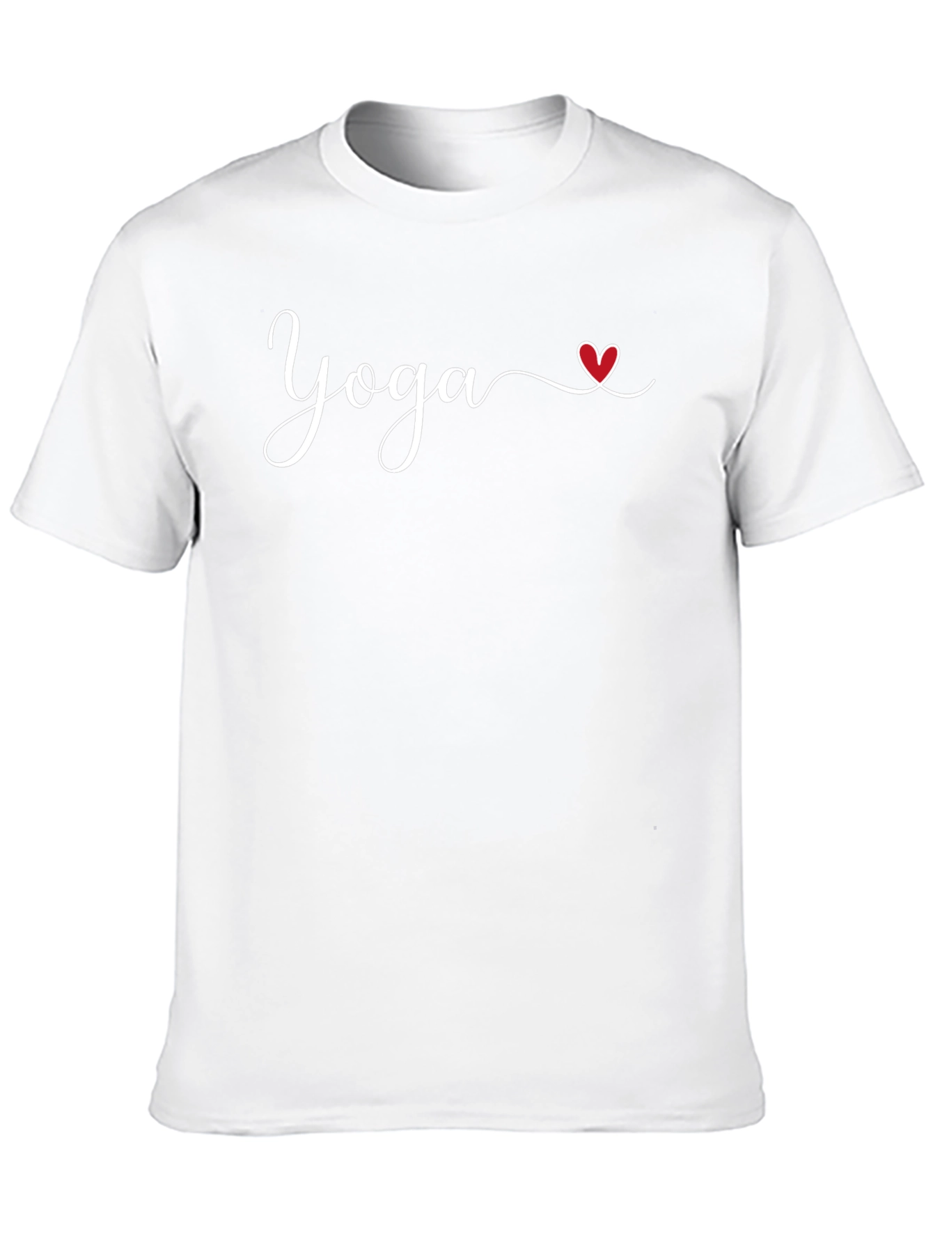 Yoga Heart Graphic Tee - Black