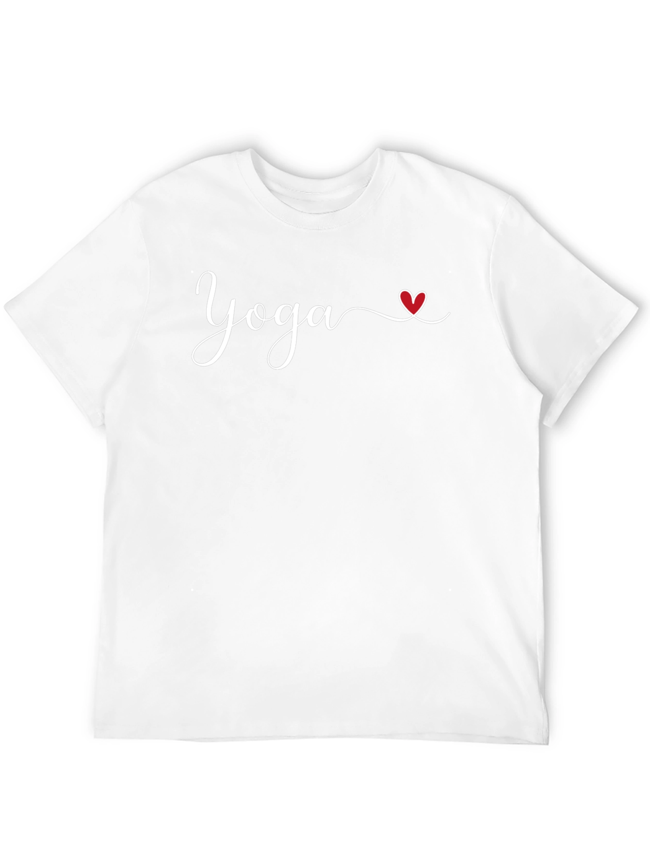 Yoga Heart Graphic Tee - Black