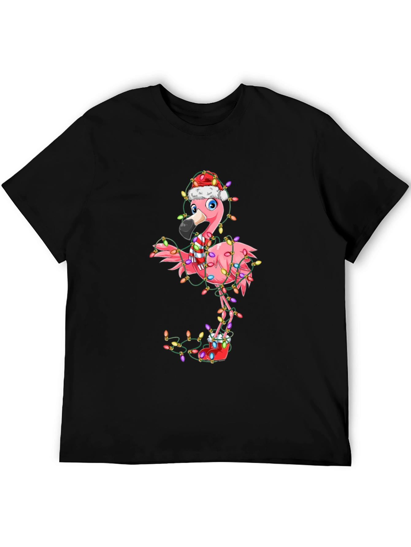 Festive Flamingo Holiday T-Shirt