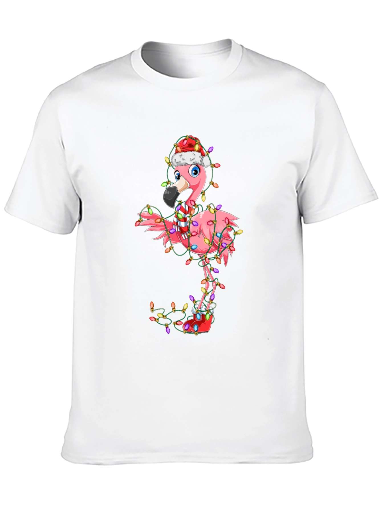 Festive Flamingo Holiday T-Shirt
