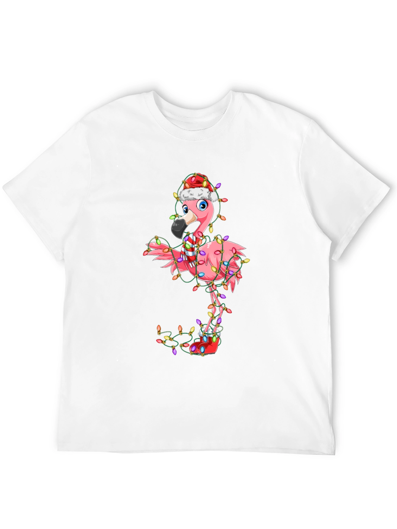 Festive Flamingo Holiday T-Shirt