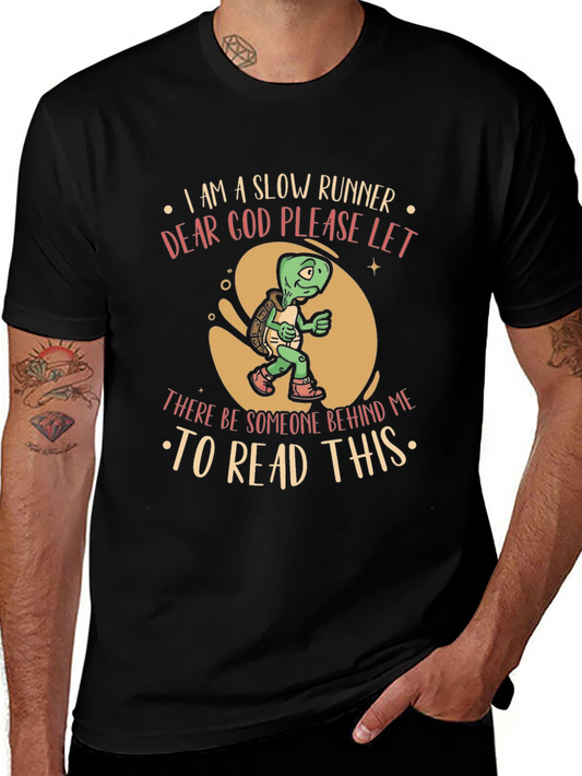 Slow Runner Turtle T-Shirt Funny Graphic Tee