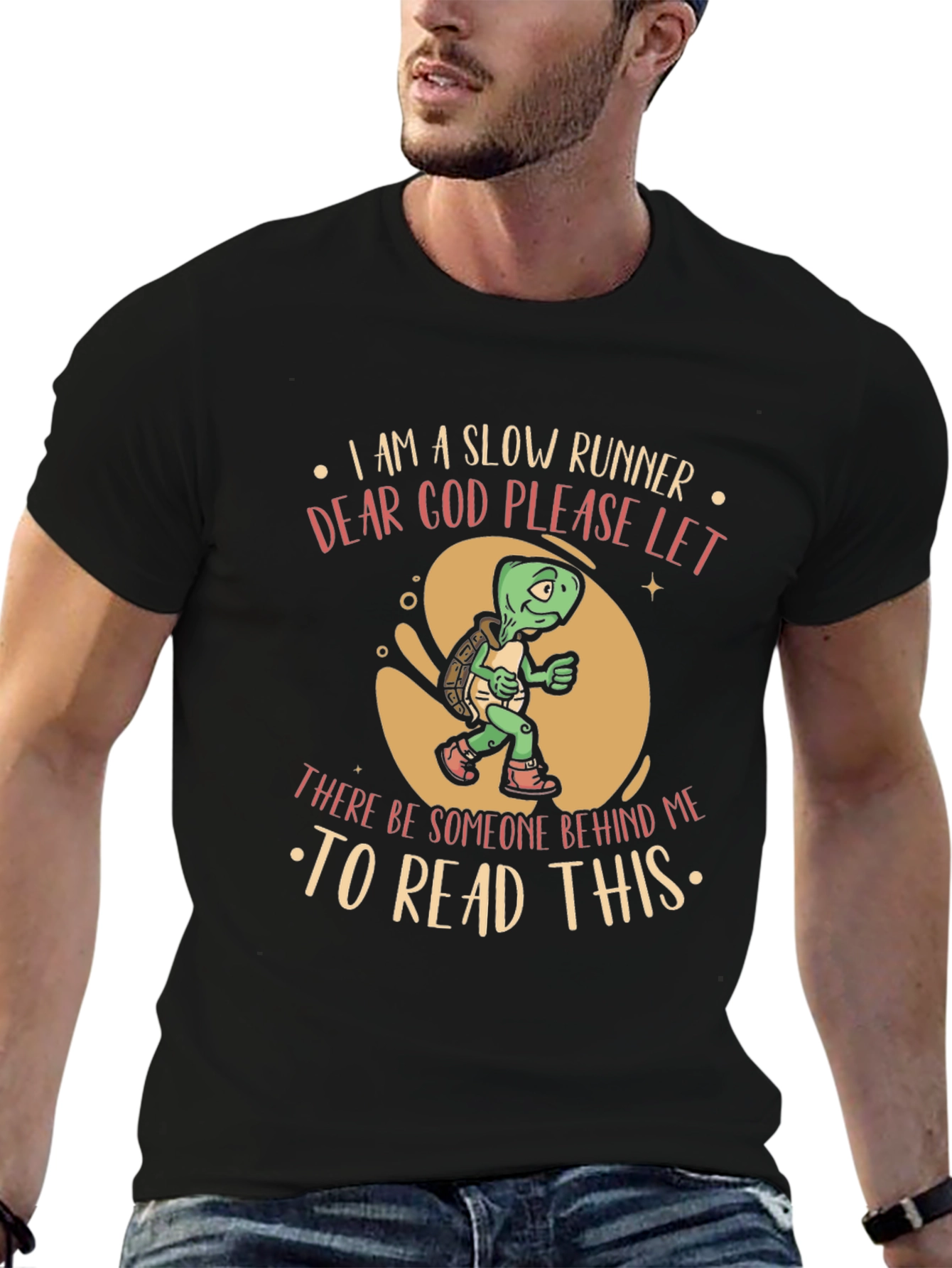 Slow Runner Turtle T-Shirt Funny Graphic Tee