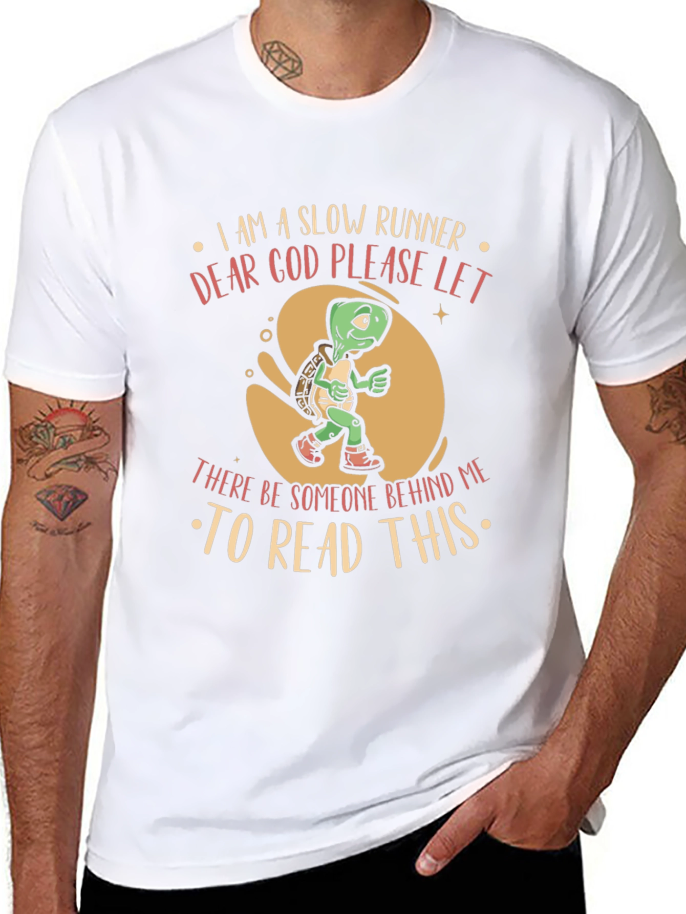 Slow Runner Turtle T-Shirt Funny Graphic Tee