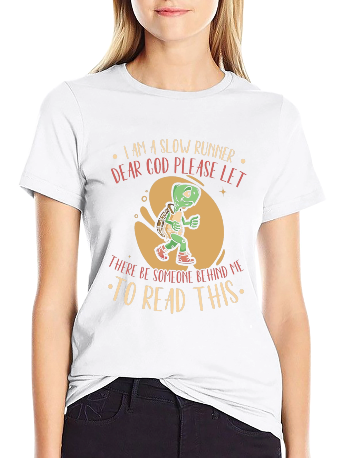 Slow Runner Turtle T-Shirt Funny Graphic Tee